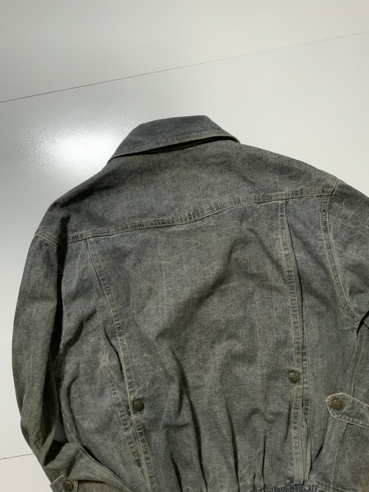 Vintage 80s Jou Jou Denim Motorcycle Biker Retro Women’s Jean Jacket Sz. M