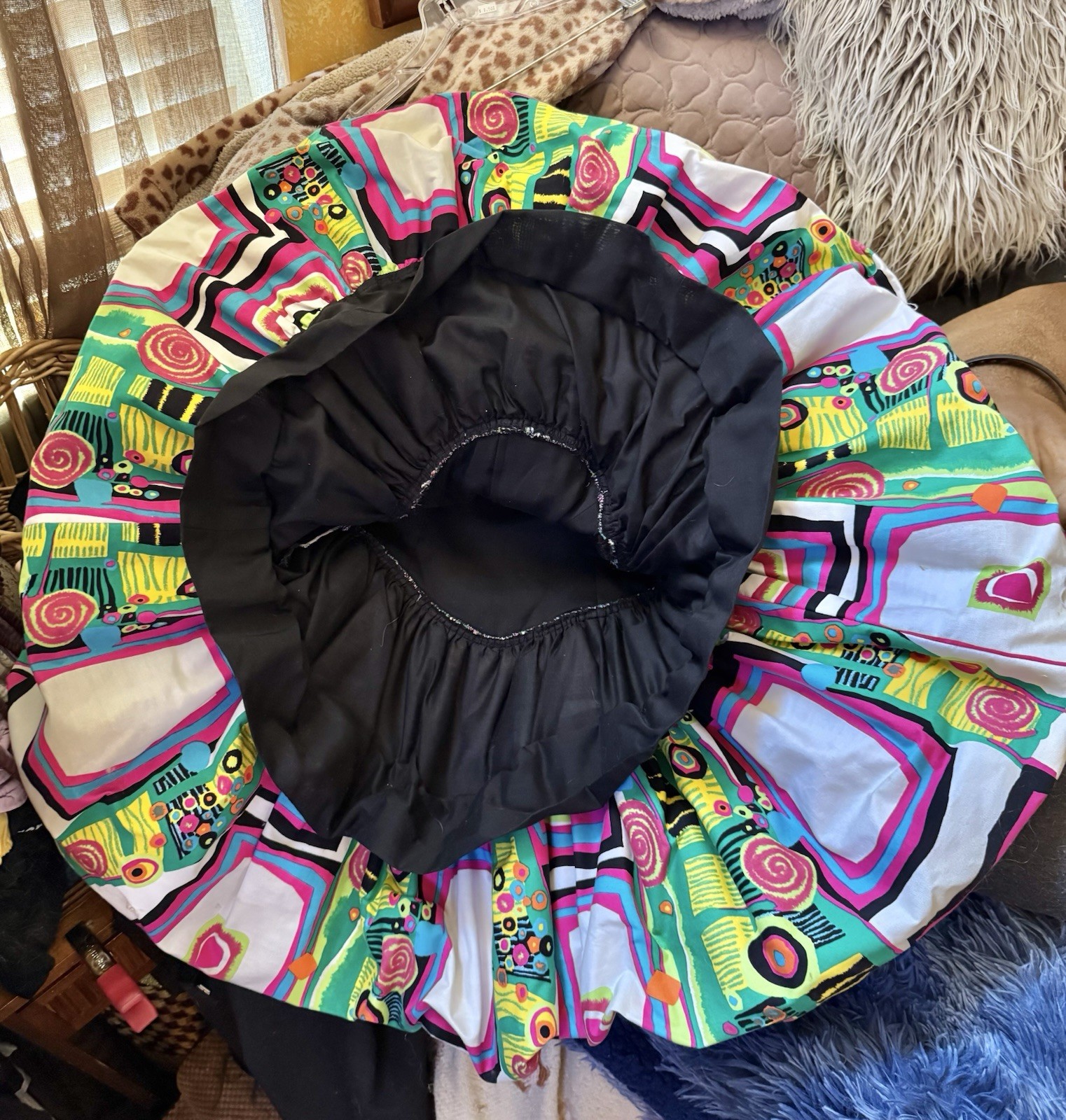 Vtg Cristina Jan Barboglio Strapless Bubble Balloon Dress Corset 3D Pop Art XS
