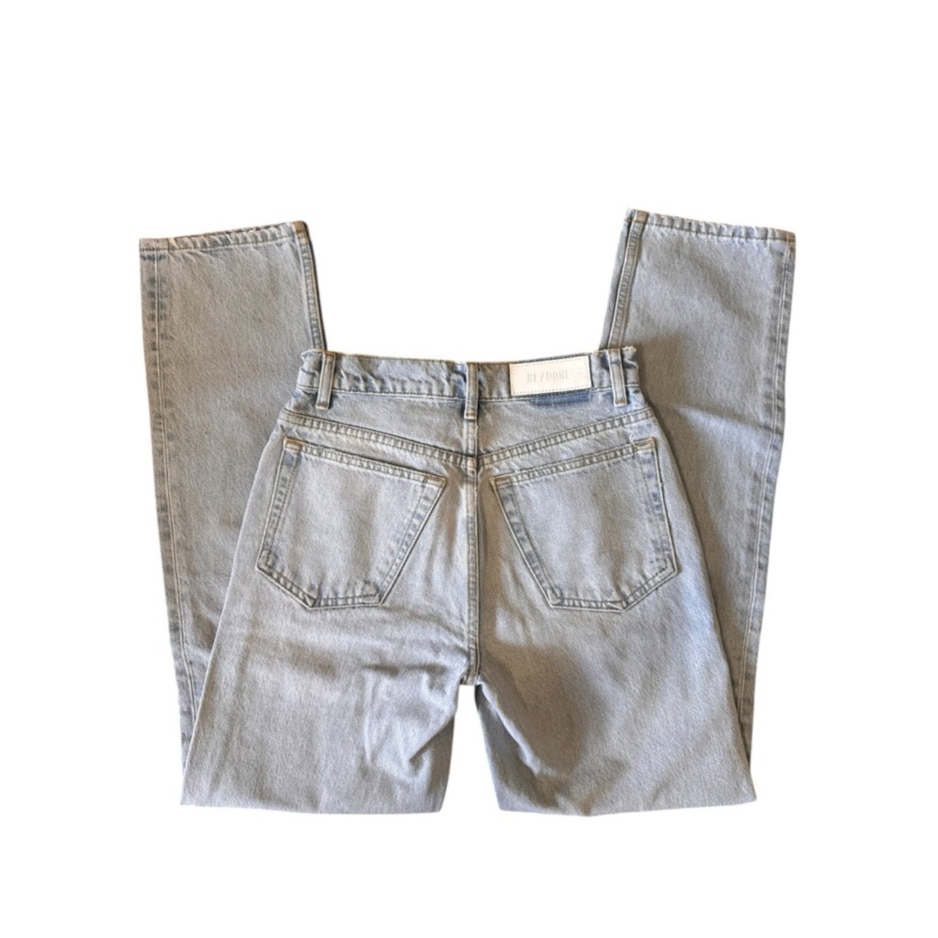 Re/Done 70s Original Straight color: Nu Disco High-Rise Straight Jeans
