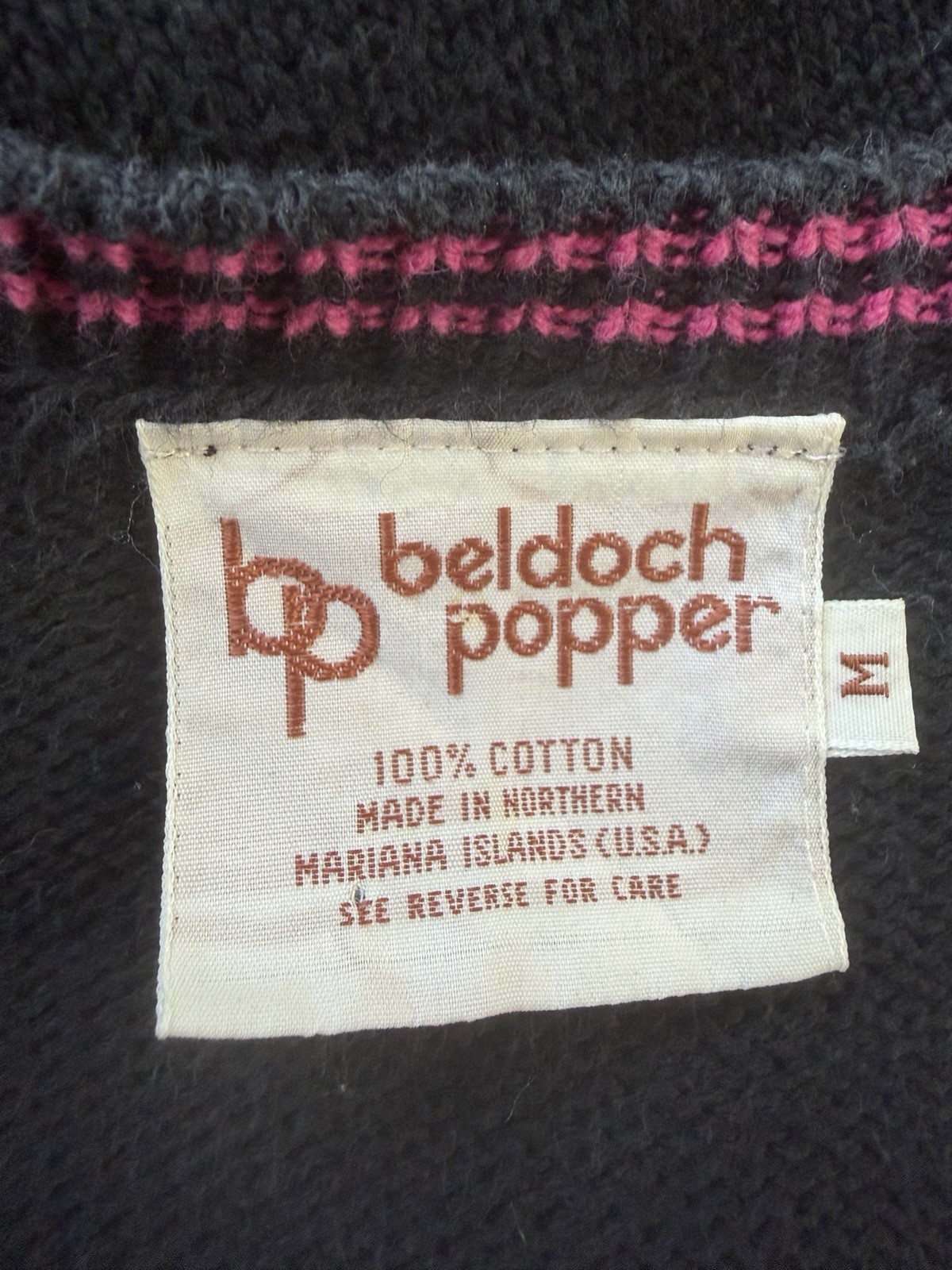 Vtg 80’s Beldoch Popper Knit Sweater 3/4 Sleeve Cottagecore Strawberry Medium