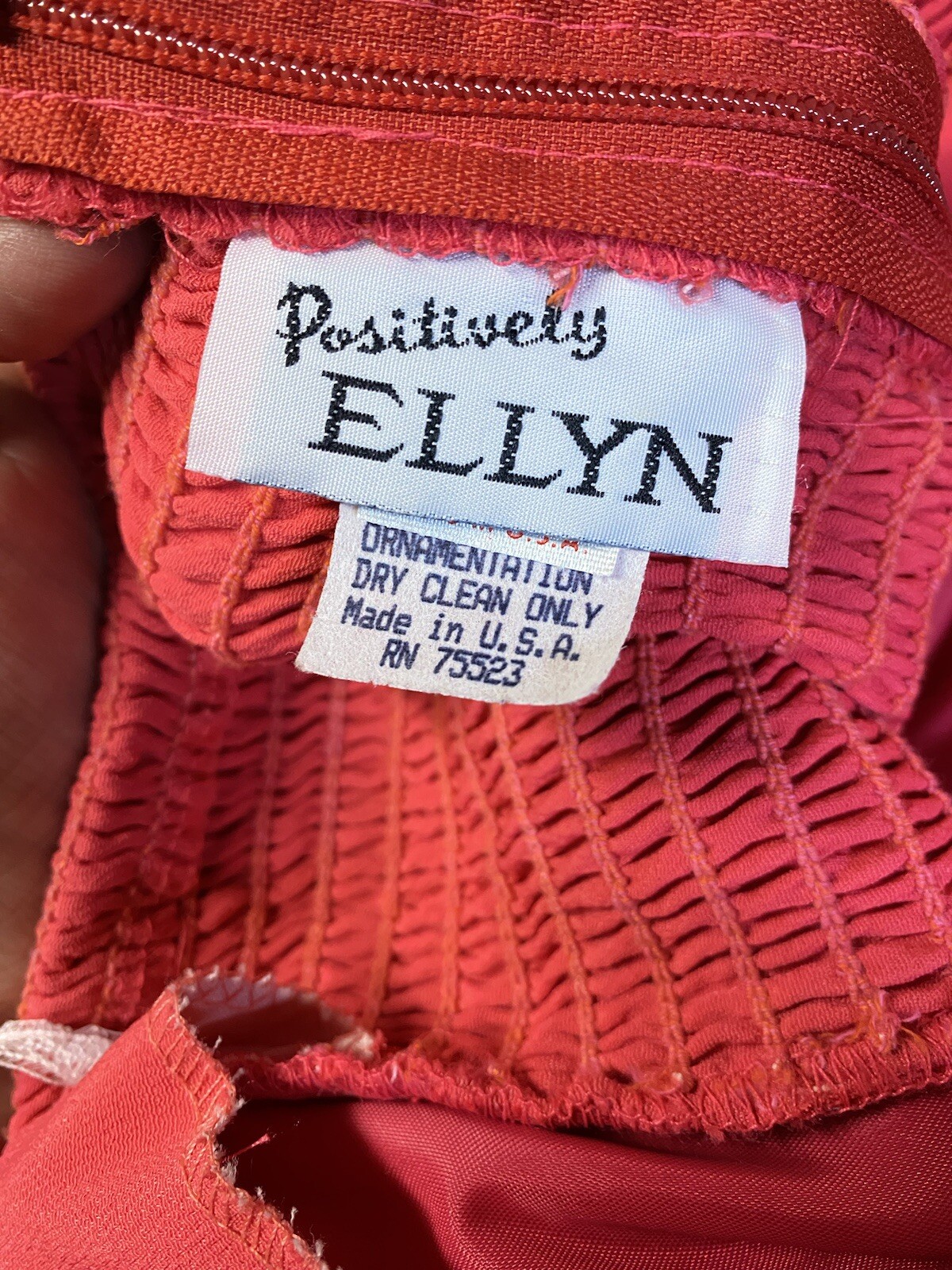 Vtg Positively Ellyn Pink Strapless Party Cocktail Prom Dress Sz 6 Made In USA
