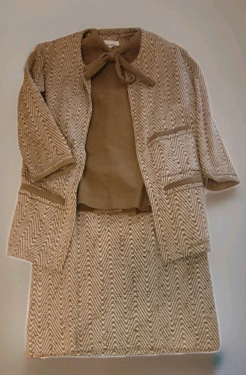 Marie Phillips 3pc 1950s Set~ Jacket W/ Skirt & Top( Button Up Back) Fully Lined