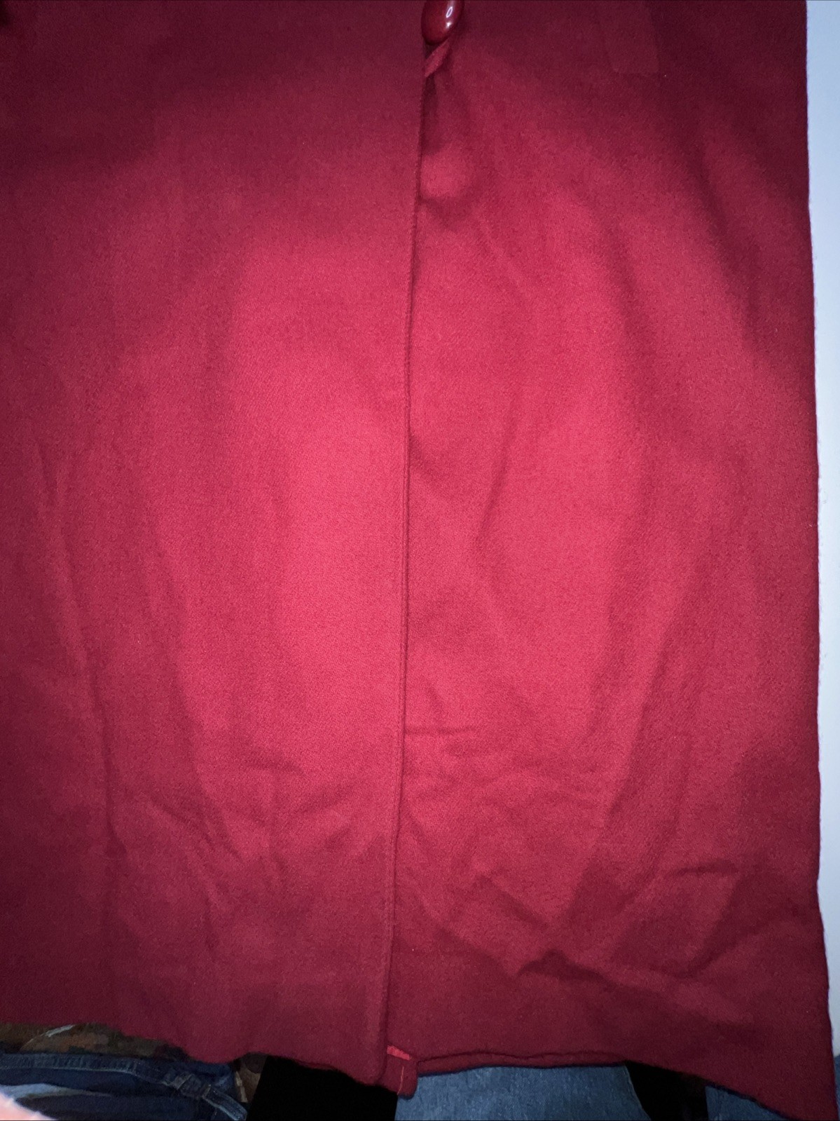 Vintage Bromley collection overcoat women’s 10 wool red Double breasted lined
