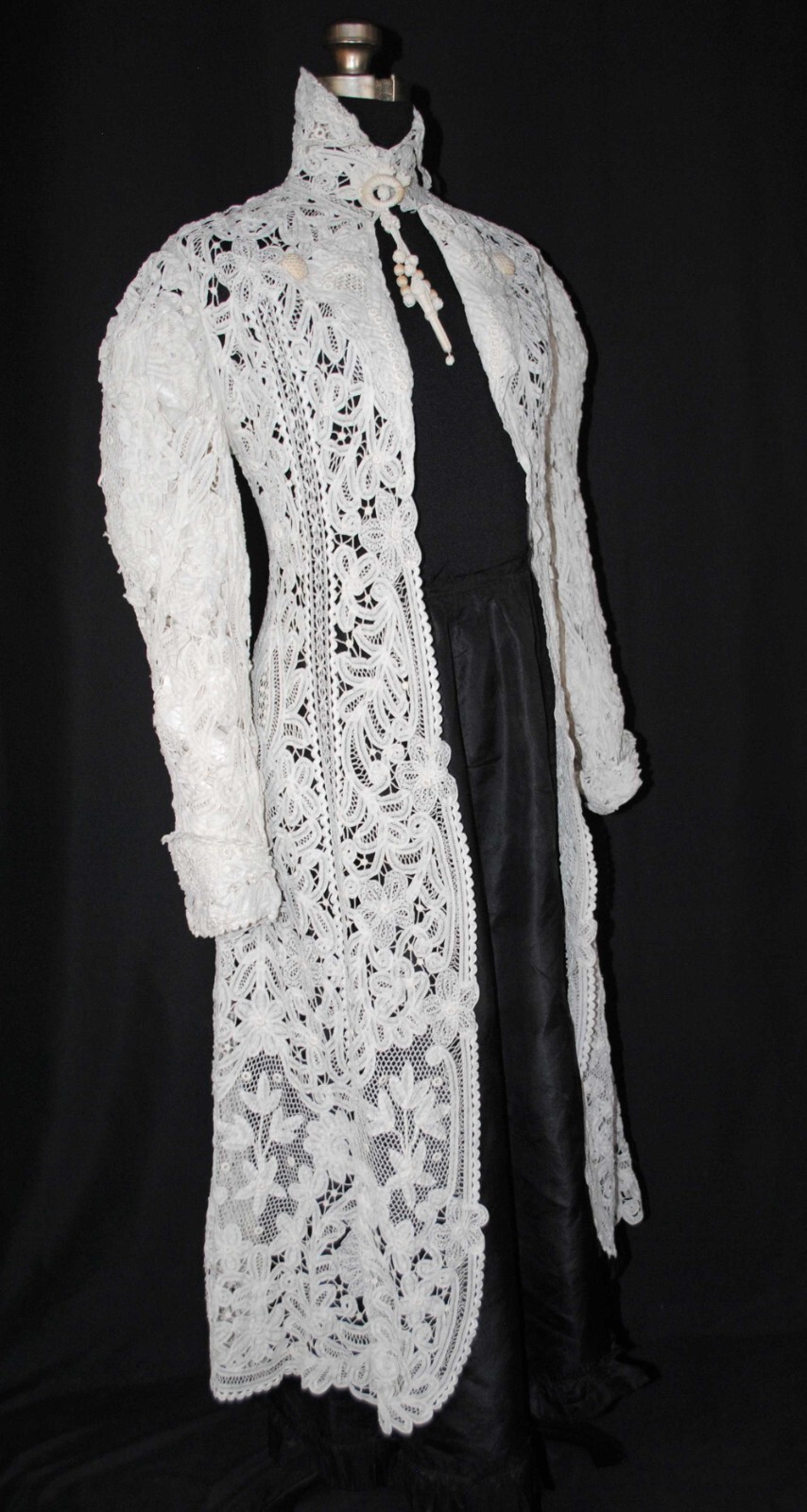 EDWARDIAN BATTENBURG TAPE LACE COAT 1908