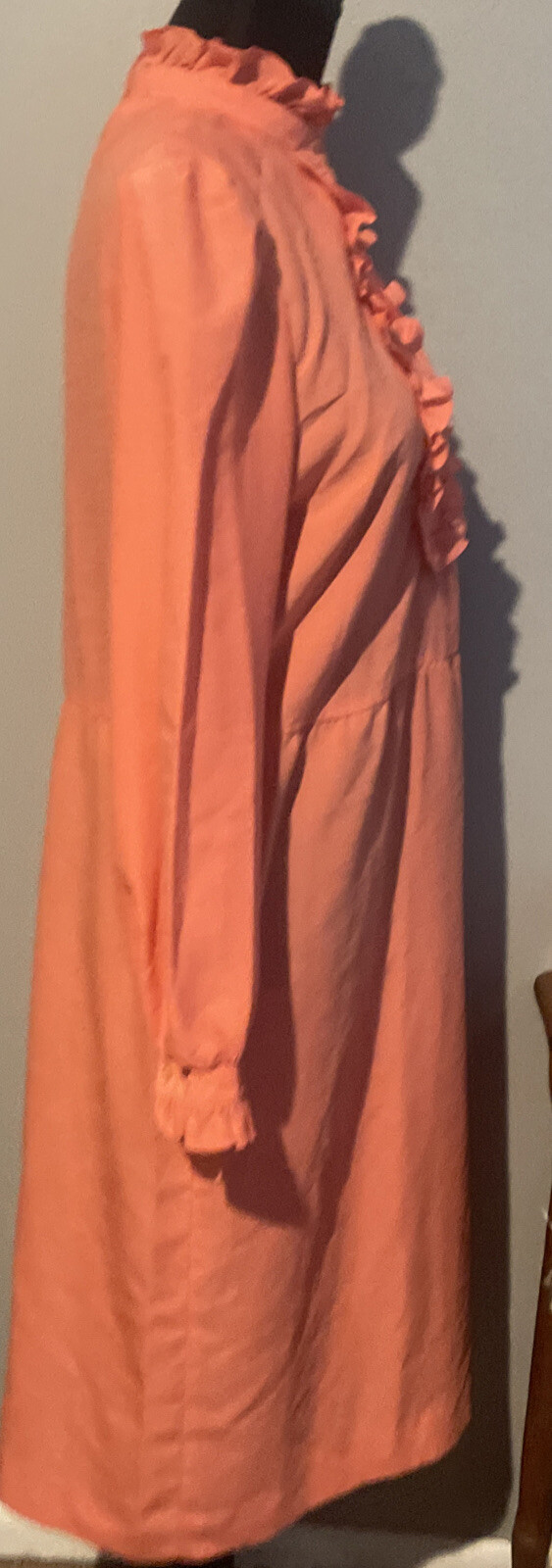 Vintage Willi Of California Womens Dress Coral Vtg Size 10 Runs Smaller No Belt