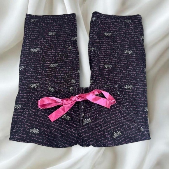 So Cal pink graphic pajama pants y2k vintage grunge skater