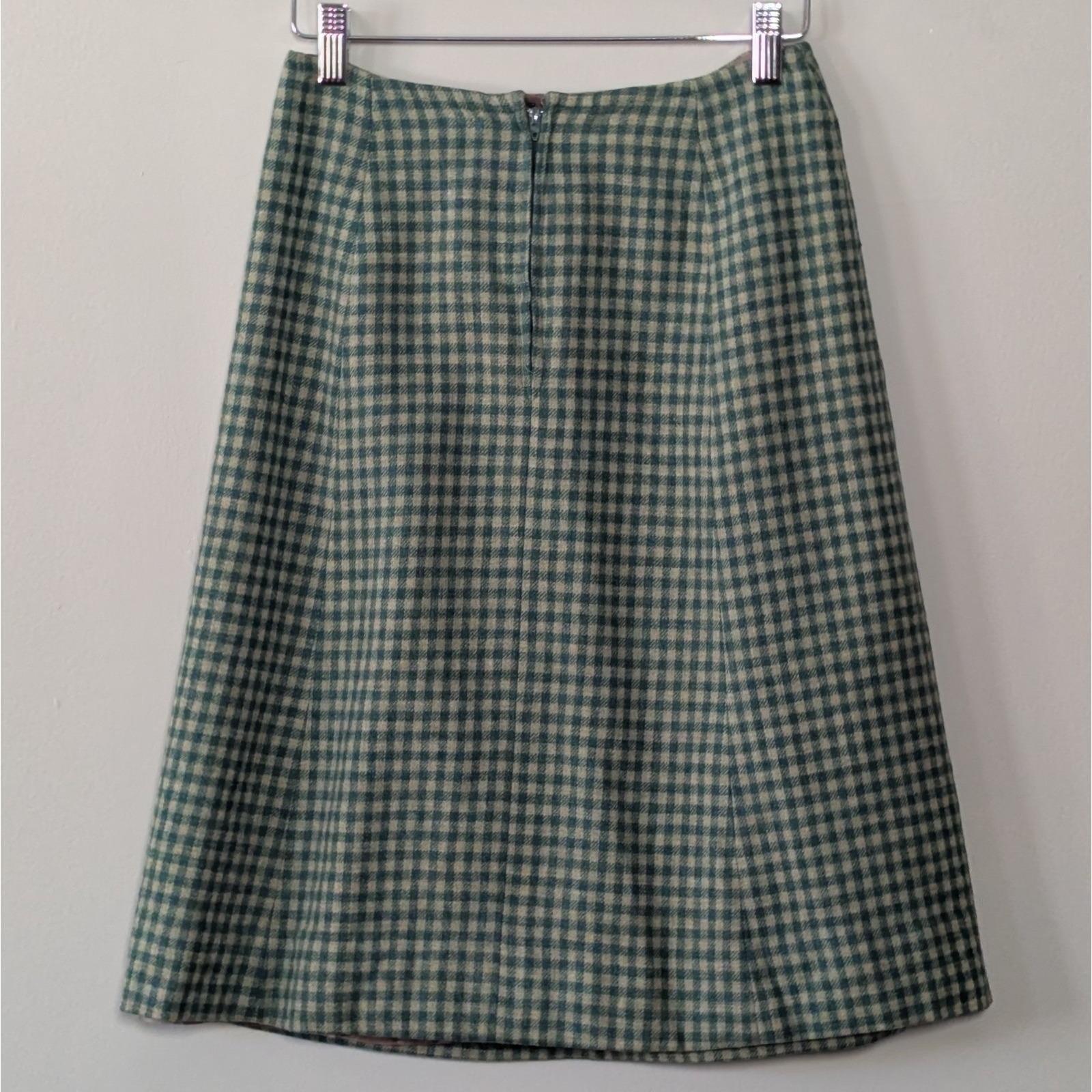 Vintage Pendleton Wool Skirt Grandma Librarian Lined 25″ Waist Twee Rockabilly