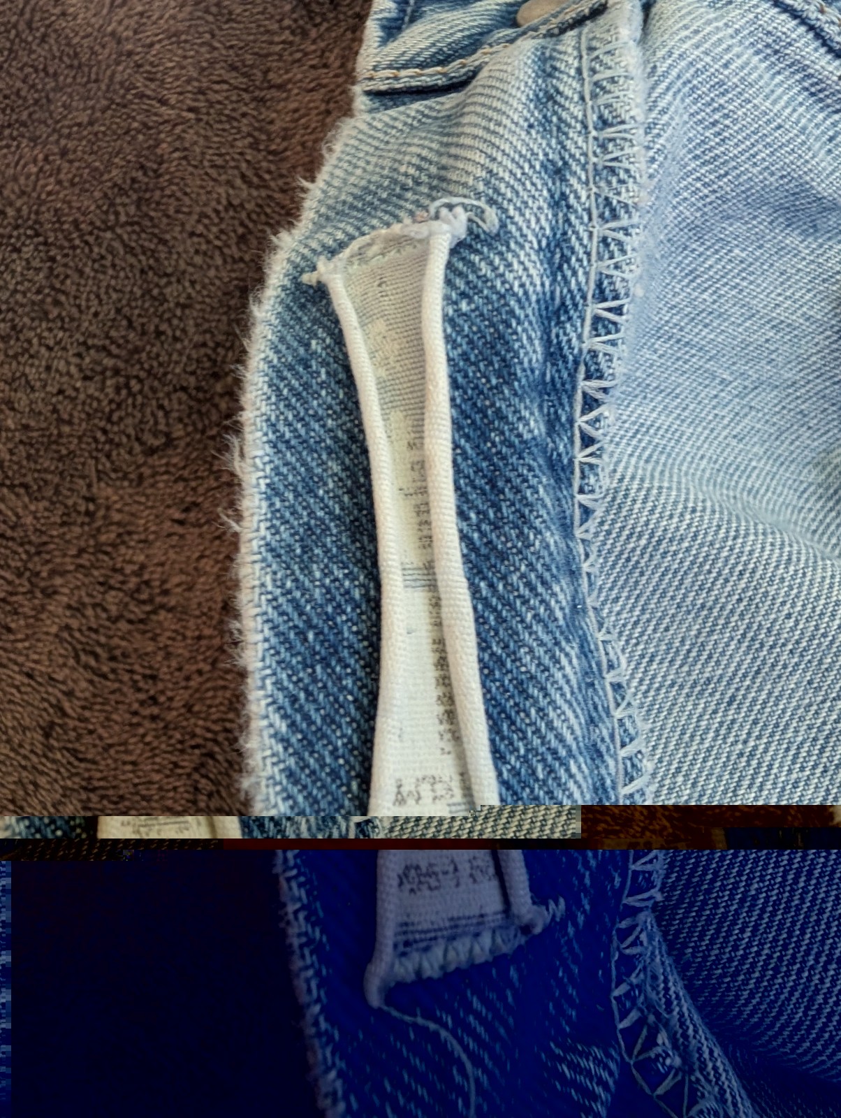 Vintage 90s Era Wrangler Light Wash Jeans: No Back Pockets!