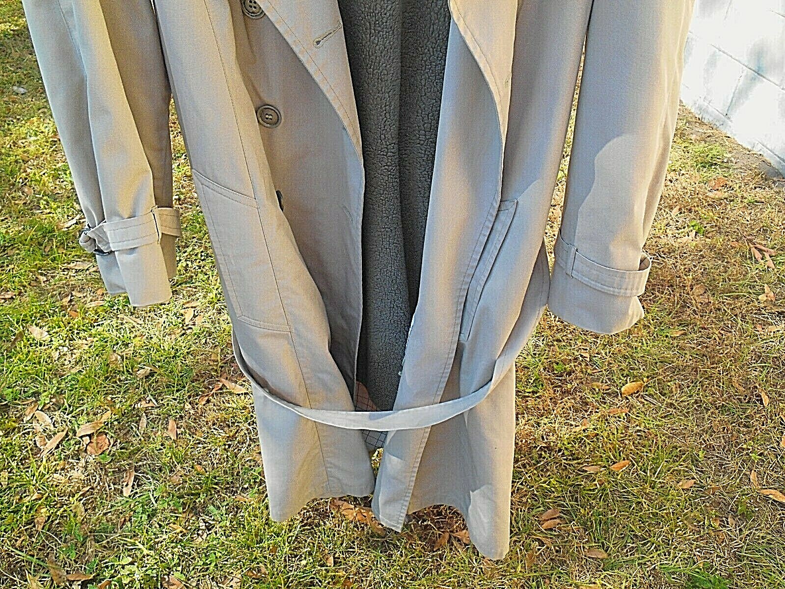 VINTAGE LADIES LONDON FOG MAINCOATS TRENCH COAT WITH ZIPOUT LINER SIZE 14 PETITE