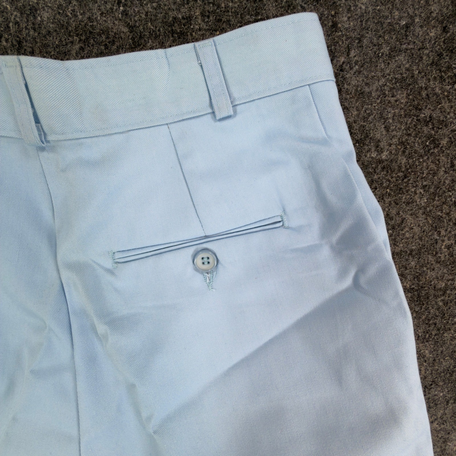 Maverick Juniors 9 Powder Blue Vintage Pleated Cuffed Shorts NOS