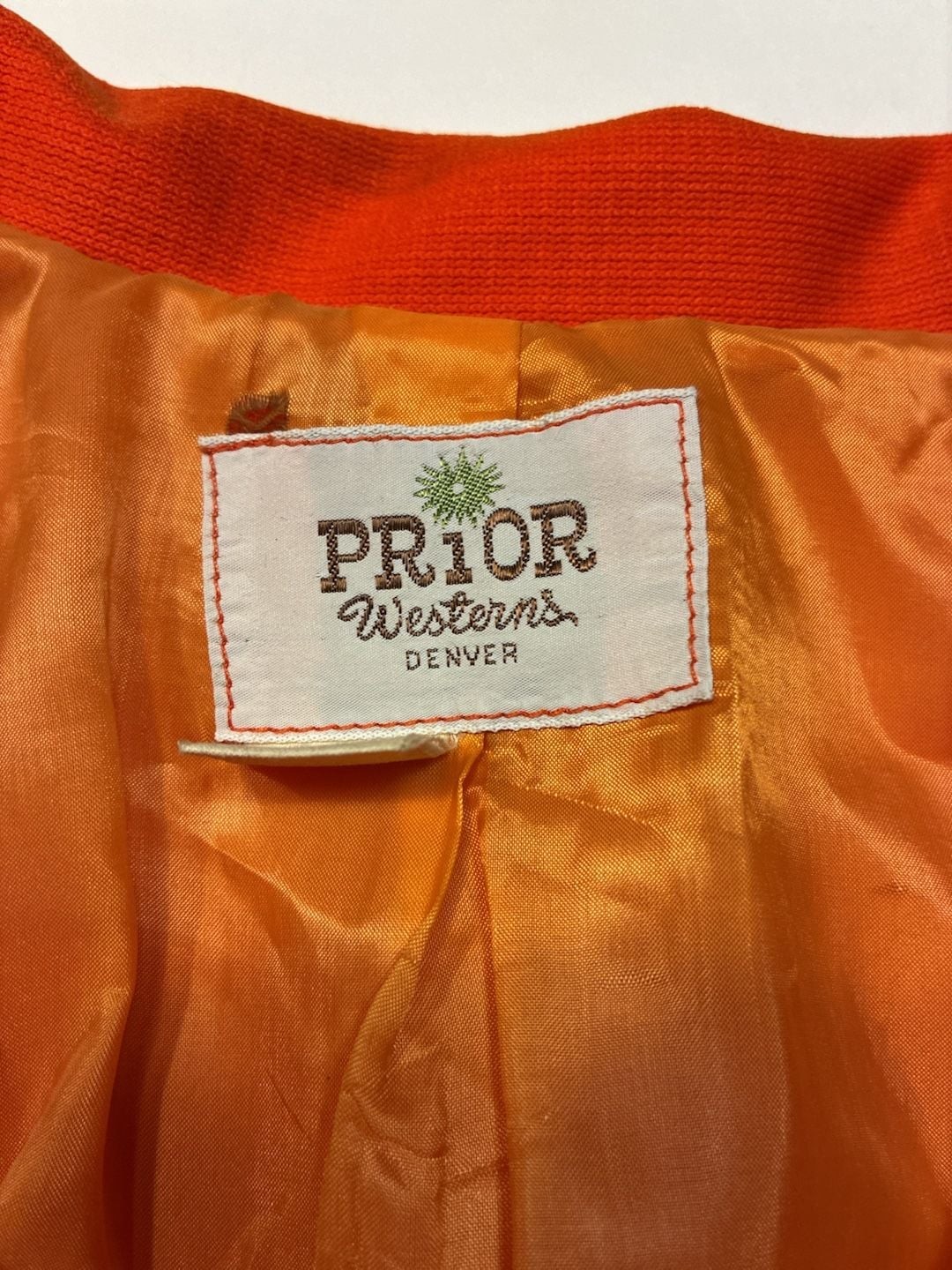 Vintage 1970s Prior Westerns Denver Orange Blazer Jacket