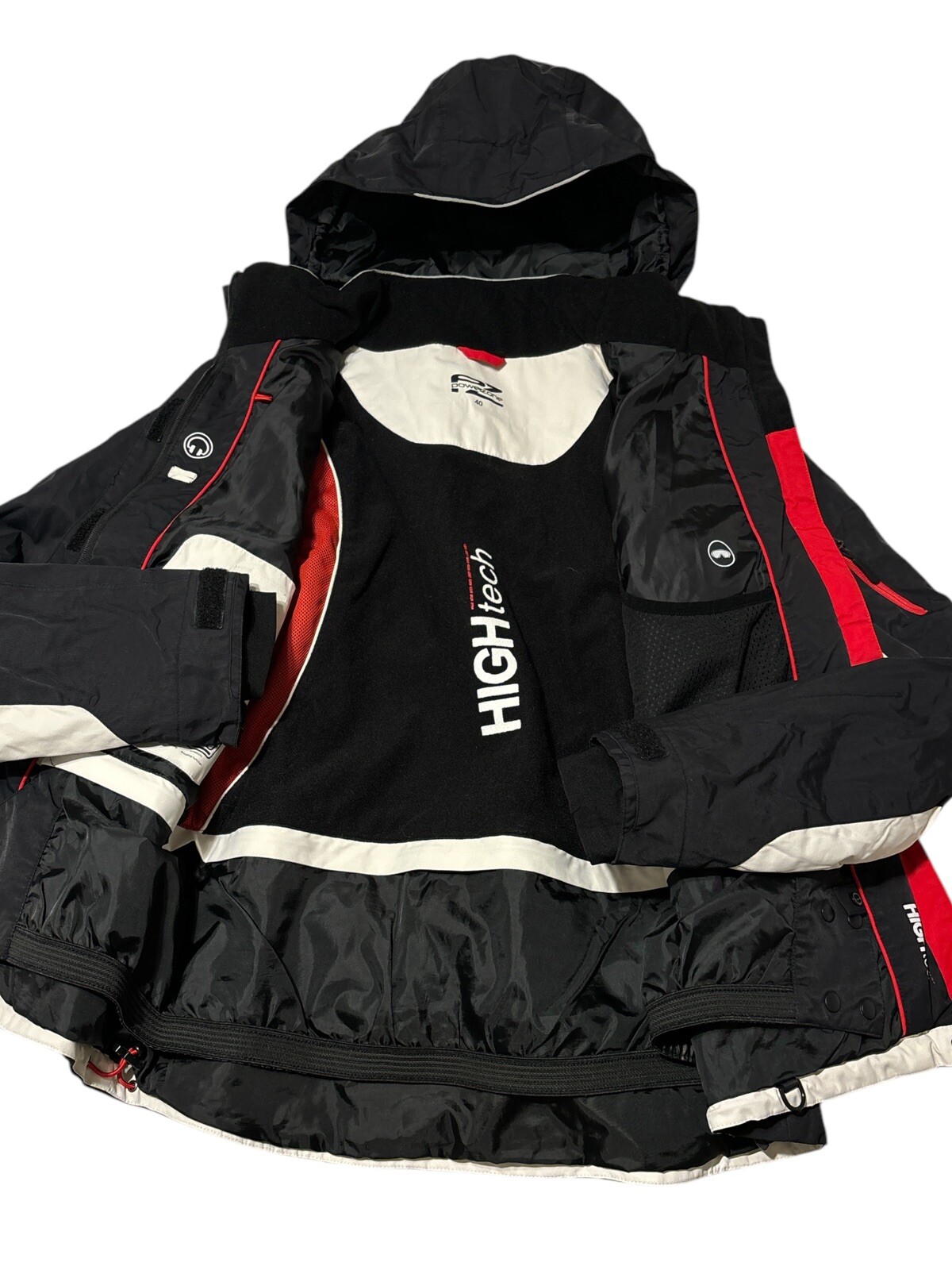 HighTech Snow/Ski Jacket ClimaTex POWER ZONE Women EU40/ US M Black / White EUC