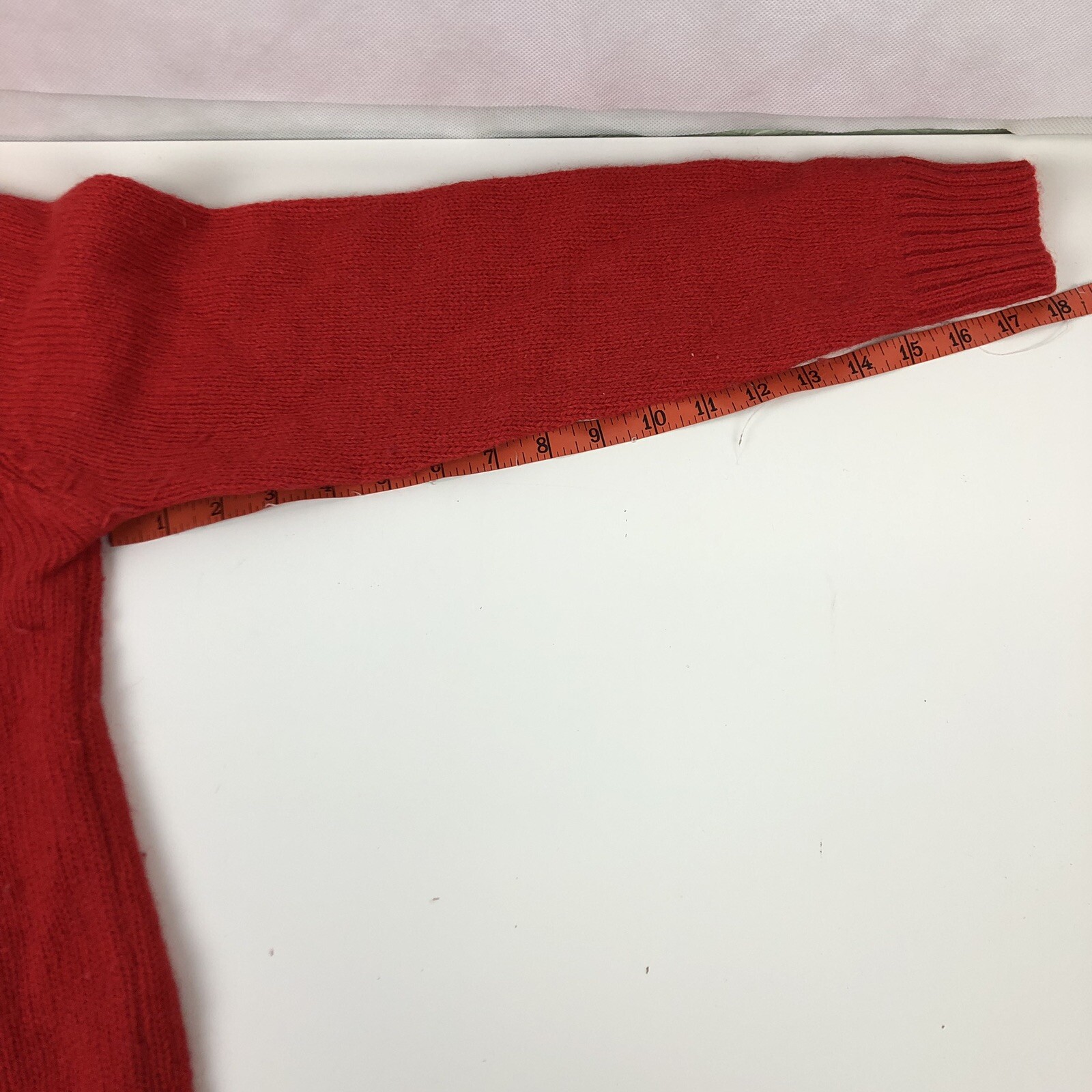 1980s VTG M Red Sweater Wool Blend Pullover Crew Neck McGregor USA Mens Womens