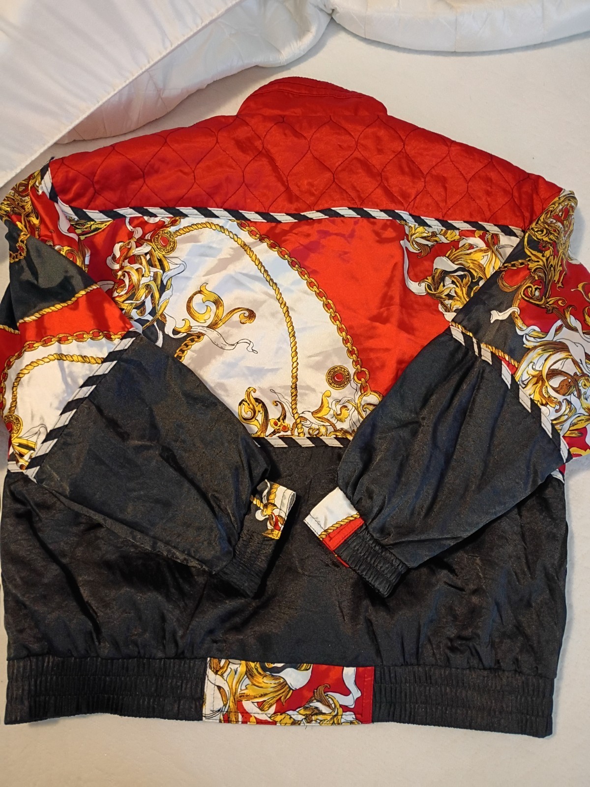 Giacca Vintage Red and Gold Jacket~Unisex