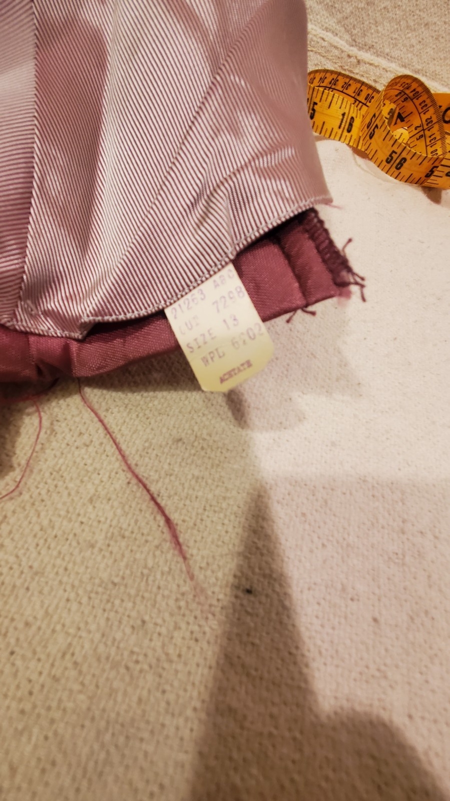 1950 Dress/Bolero Jacket Set Lavender Iridescent Taffeta with Rhinestone Buttons