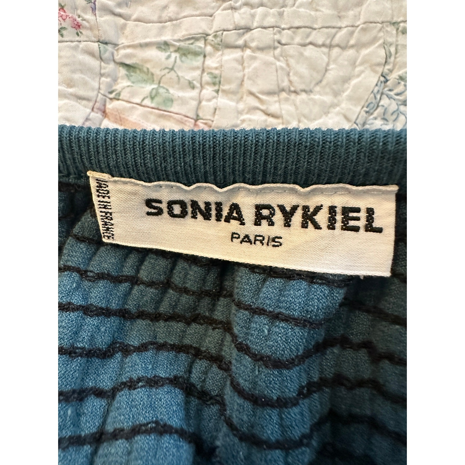 VINTAGE EARLY 80’s UNWORN SONIA RYKIEL PARIS VELOURS CORSET CROP TOP BUSTIER