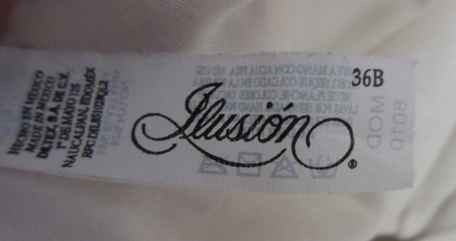 ILUSION IVORY UW balconette lined BRA TOP full slip firm slimmer LACY sz 36 D