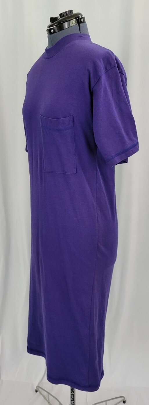 Vintage Purple Tee Shirt Dress with Button Up Back by Limited Express Size Small
