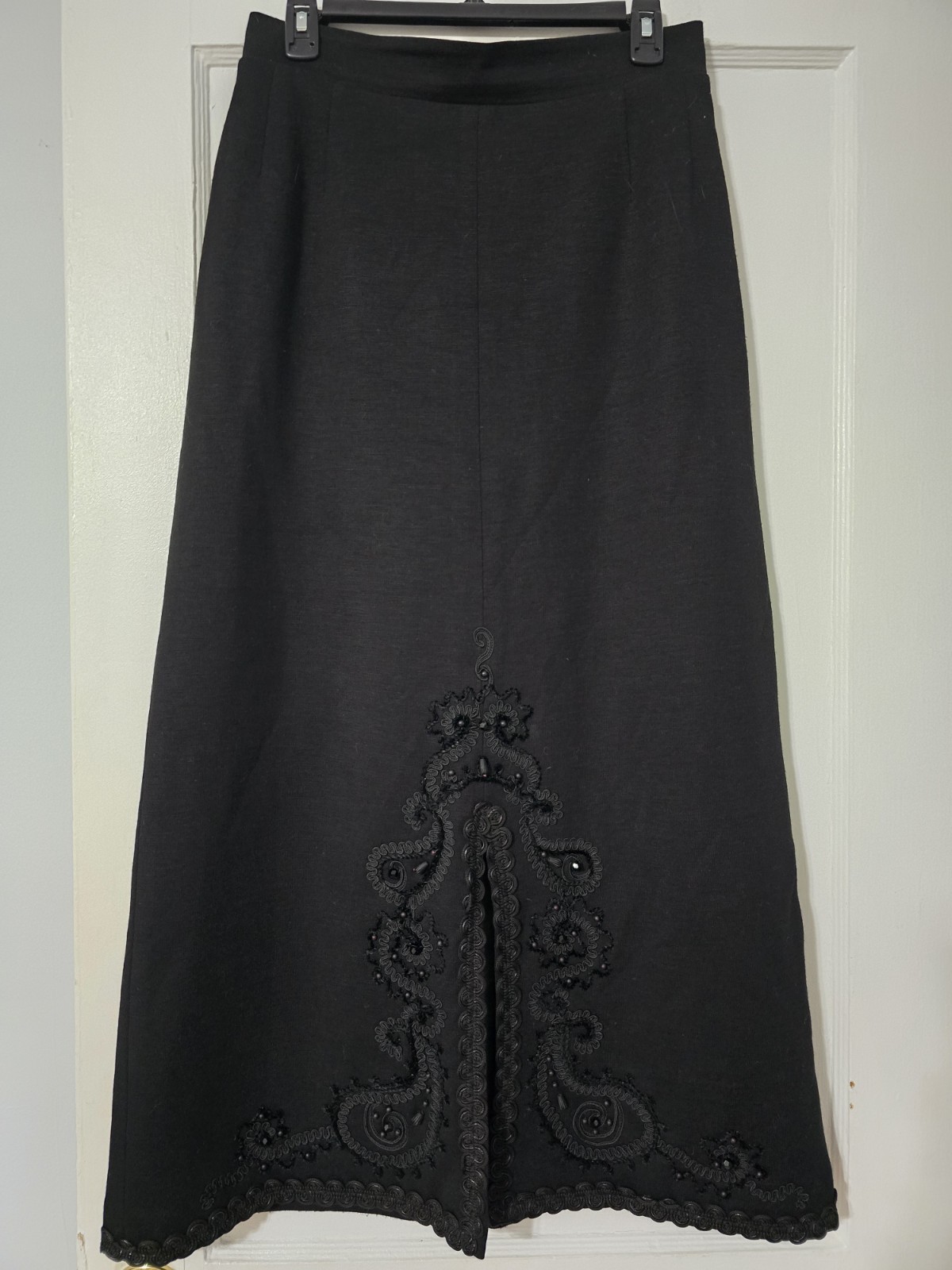 Lucie Linden Vintage ladies Black Maxi Skirt Size 42