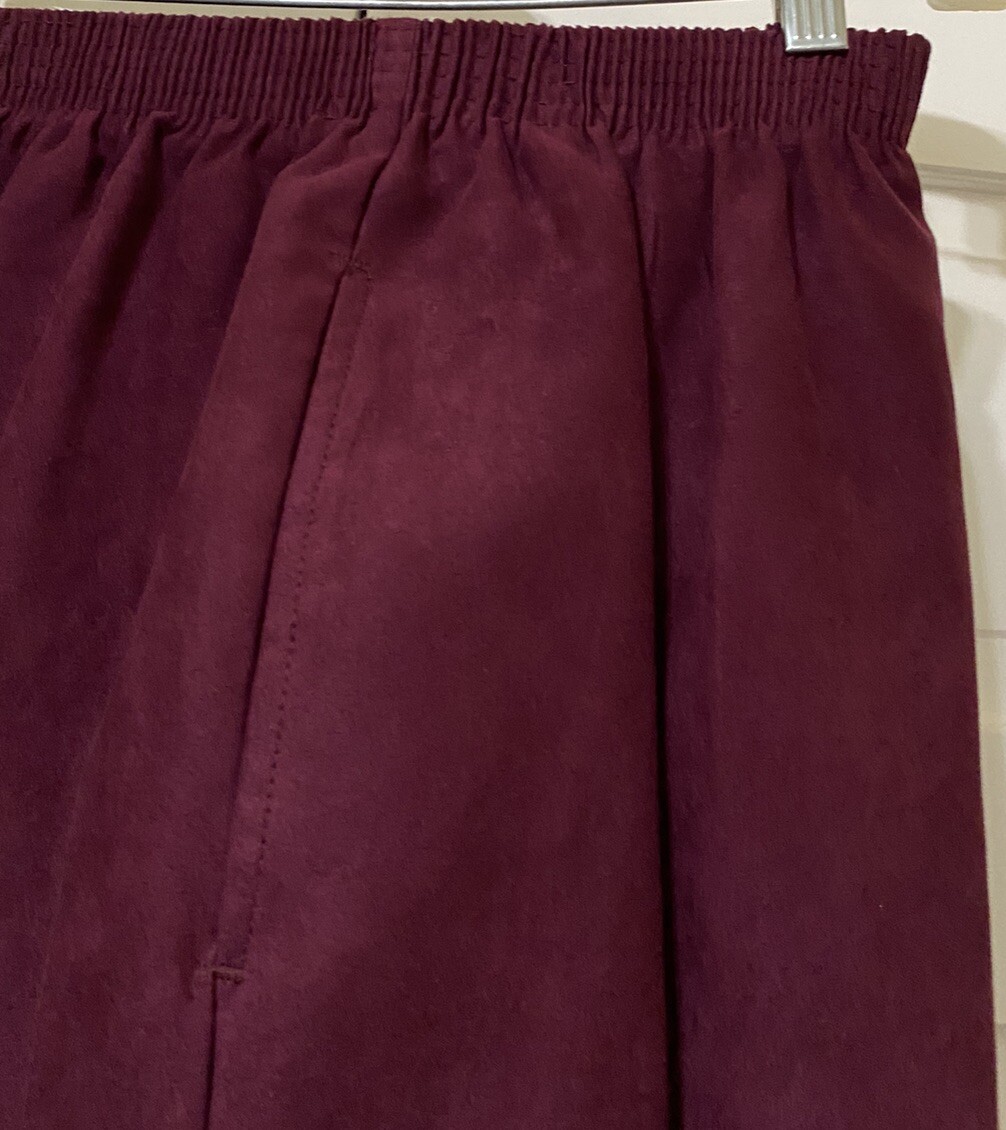 Vintage Bon Worth 3 Piece Purple Poly Suede Sportswear Set Shirt Pants Jacket S