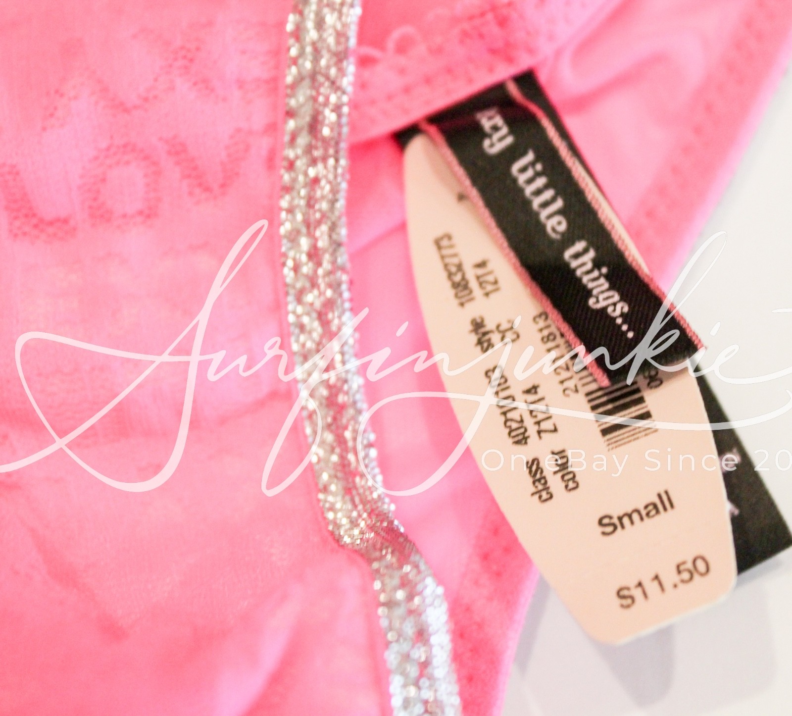 Victoria’s Secret Vintage Panties Panty Small Sexy Little Thing Pink Neon Bikini