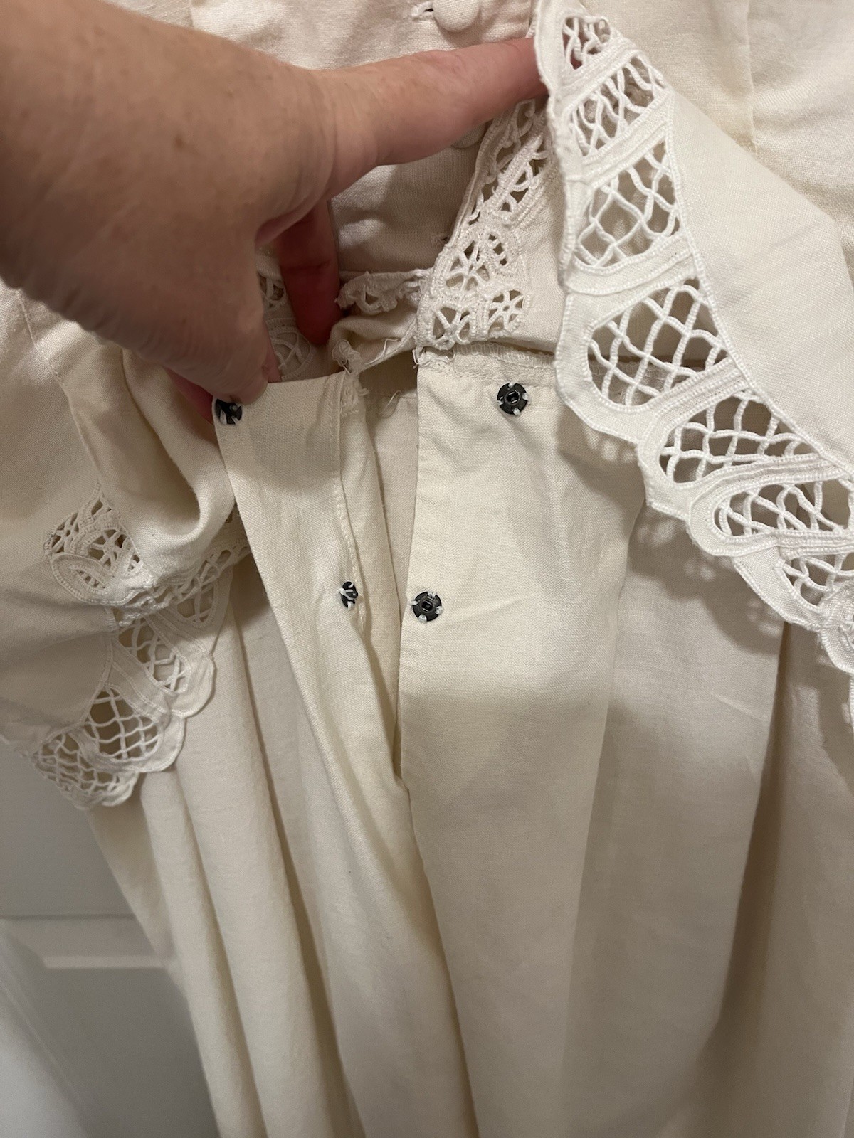 Vintage Plaza South 1980s Romantic Victorian Revival Dress Size 10