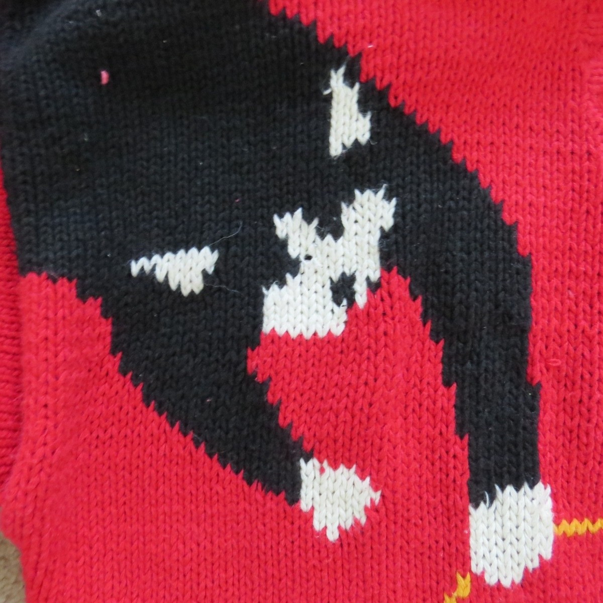 Vtg Cardigan Bay CATS & FISHBOWL Knitted Sweater Size L