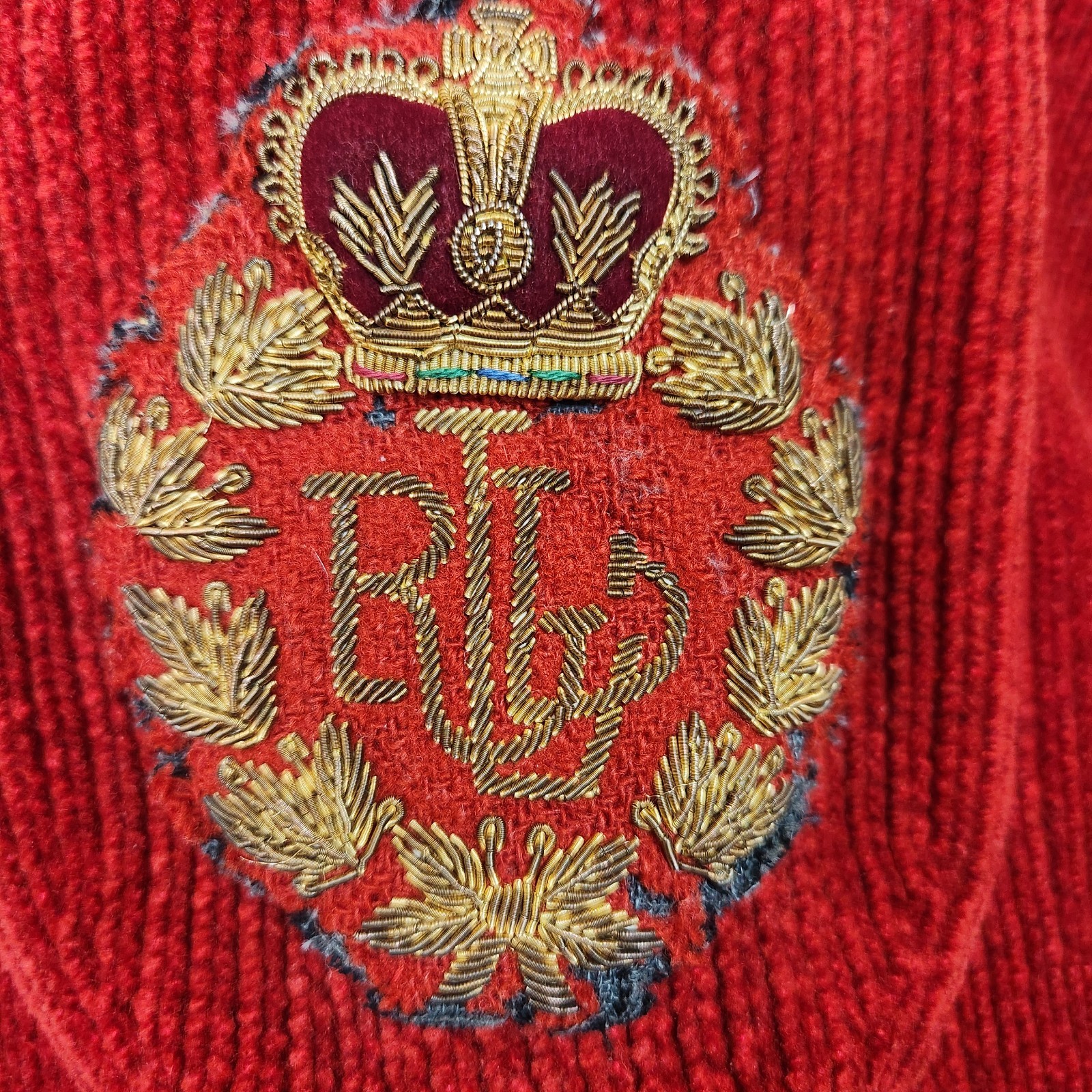 Vintage 80s Ralph Lauren Women’s Large Cardigan Sweater Blazer Red Crest Pockets
