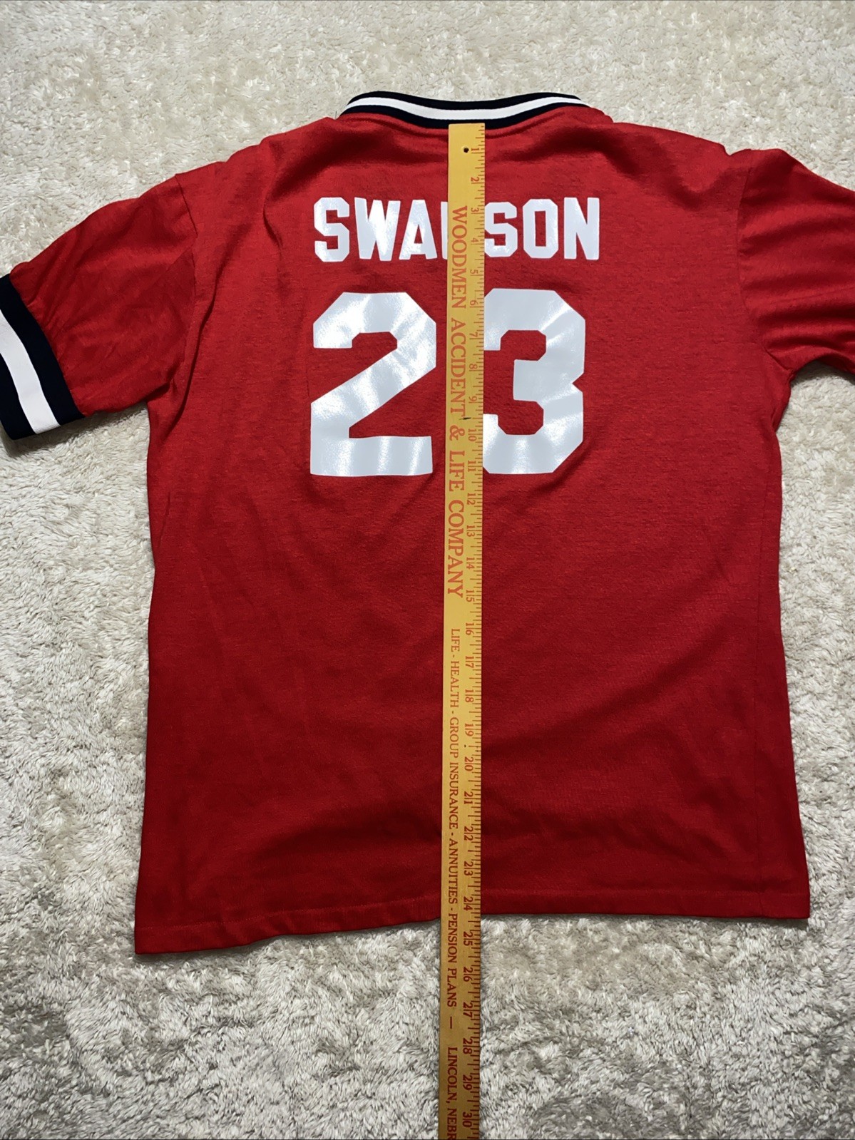 80s Vintage Swingster Women’s Jersey Shirt Size Large Frankfurt Basketball Red