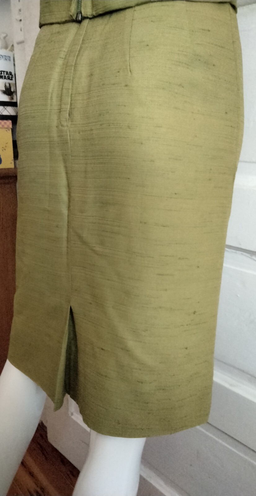 VTG 50’s Women’s Chartreuse 2 PC Dress Mad Men Rare Original Mid Century Modern