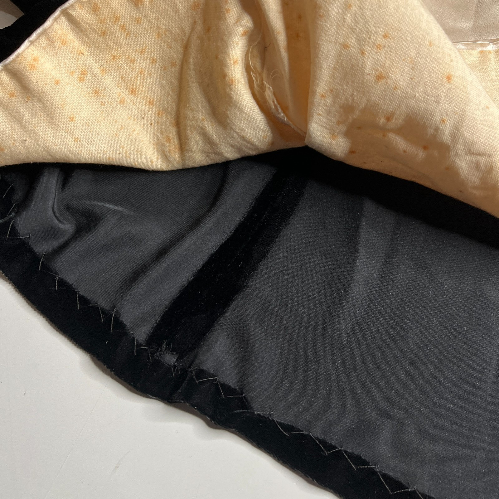 Vintage Antiq Maggy Rouff Paris Black Velvet Evening Jacket Satin Lining – Rare
