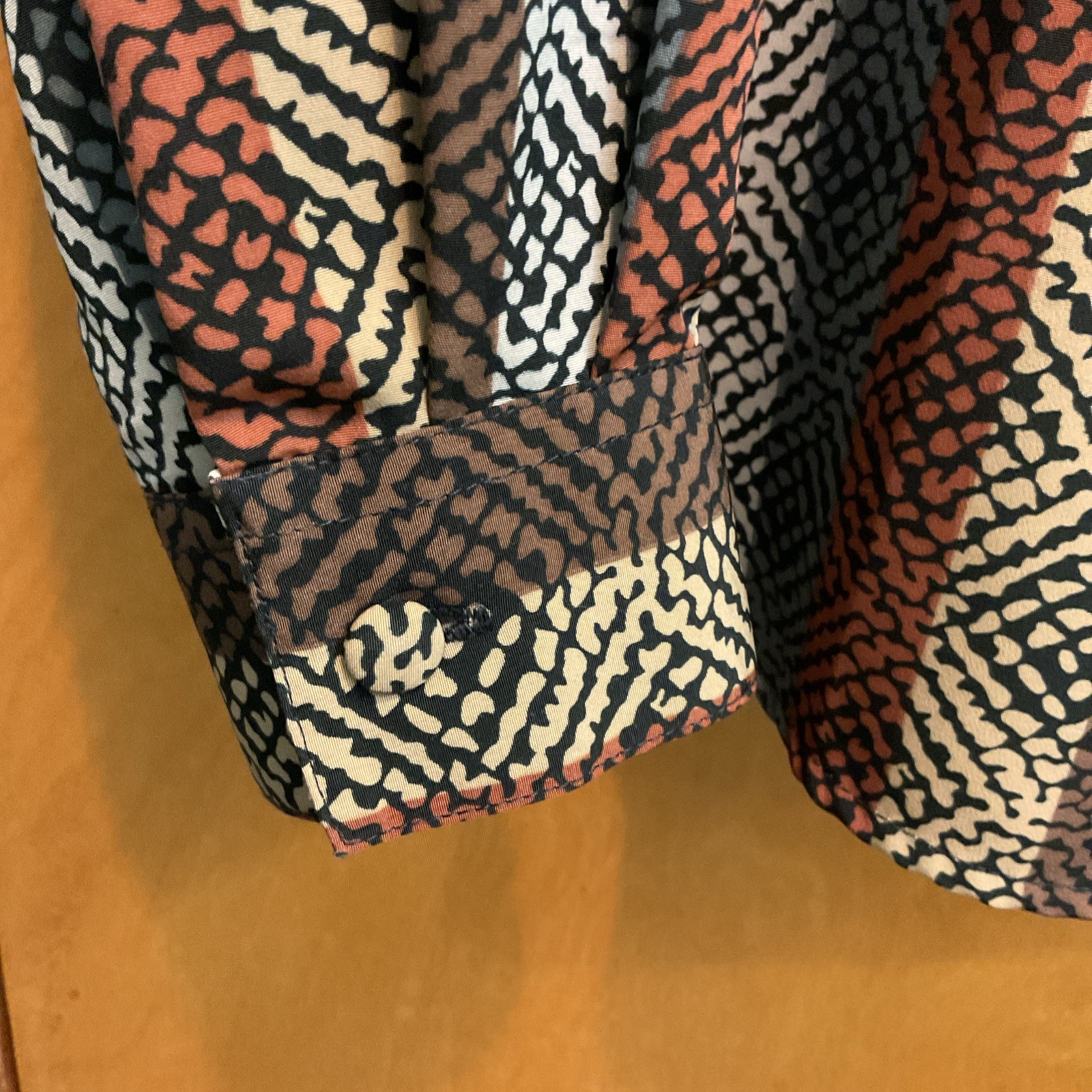 Women’s Alfred Dunner Polyester Buttoned LS shirt 70s Vintage Grandma Core Sz 16