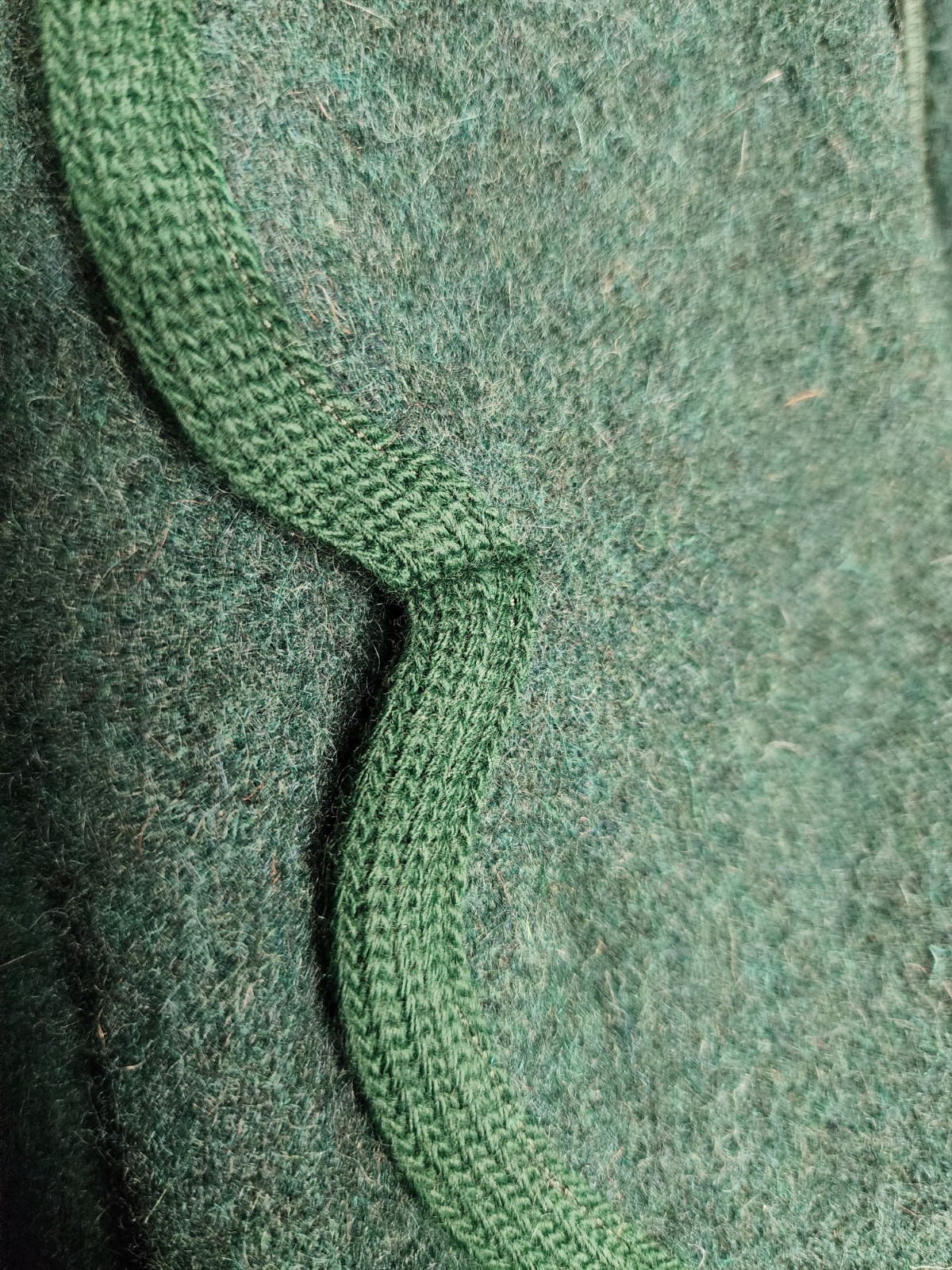 1980s Daniel Hechter Paris Vintage Wool Mohair Blazer Jacket in Green Size L