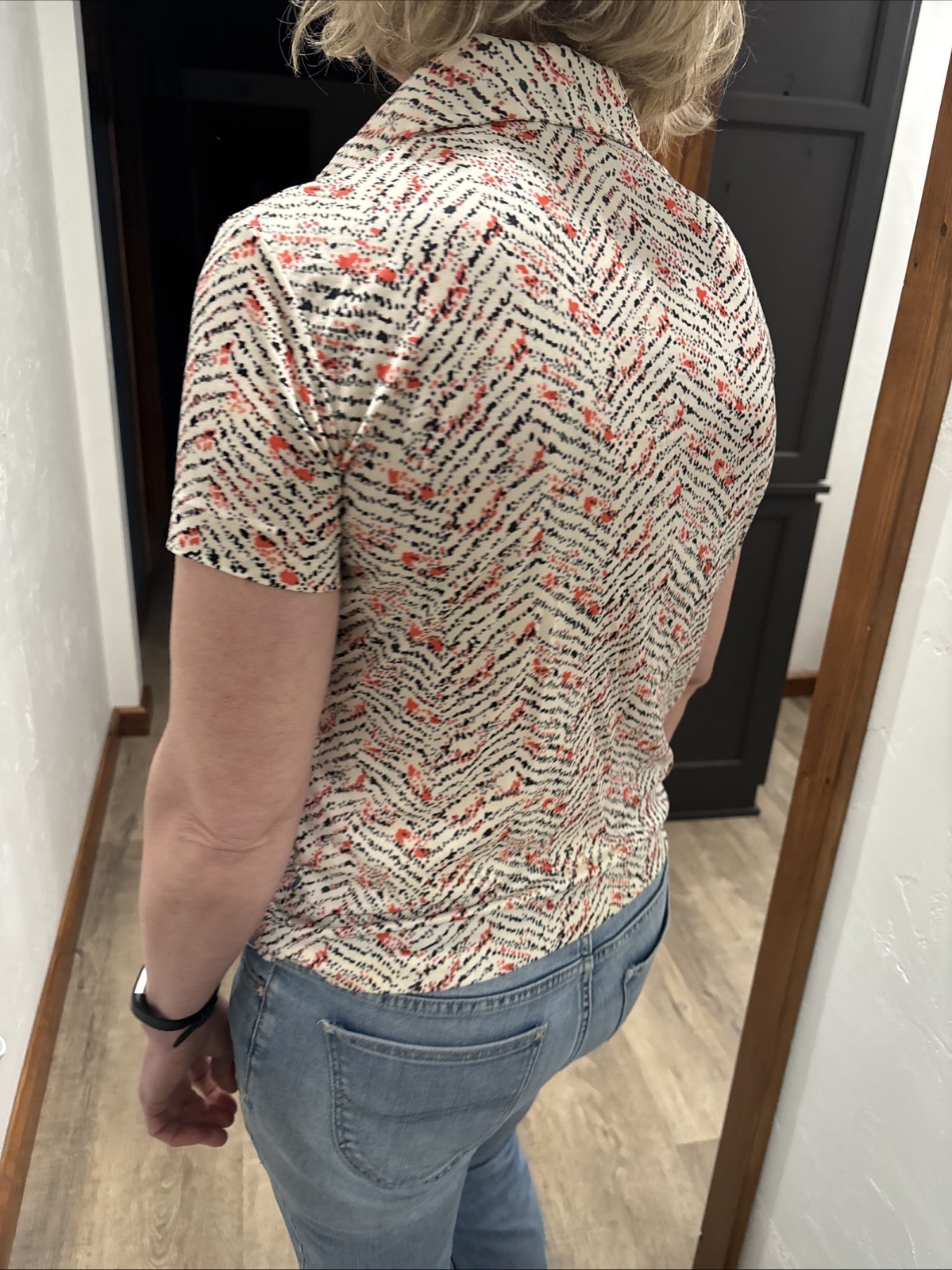 Vintage Womens Top. Silky Feel 100% Nylon Medium Kmart Brand 1970’s