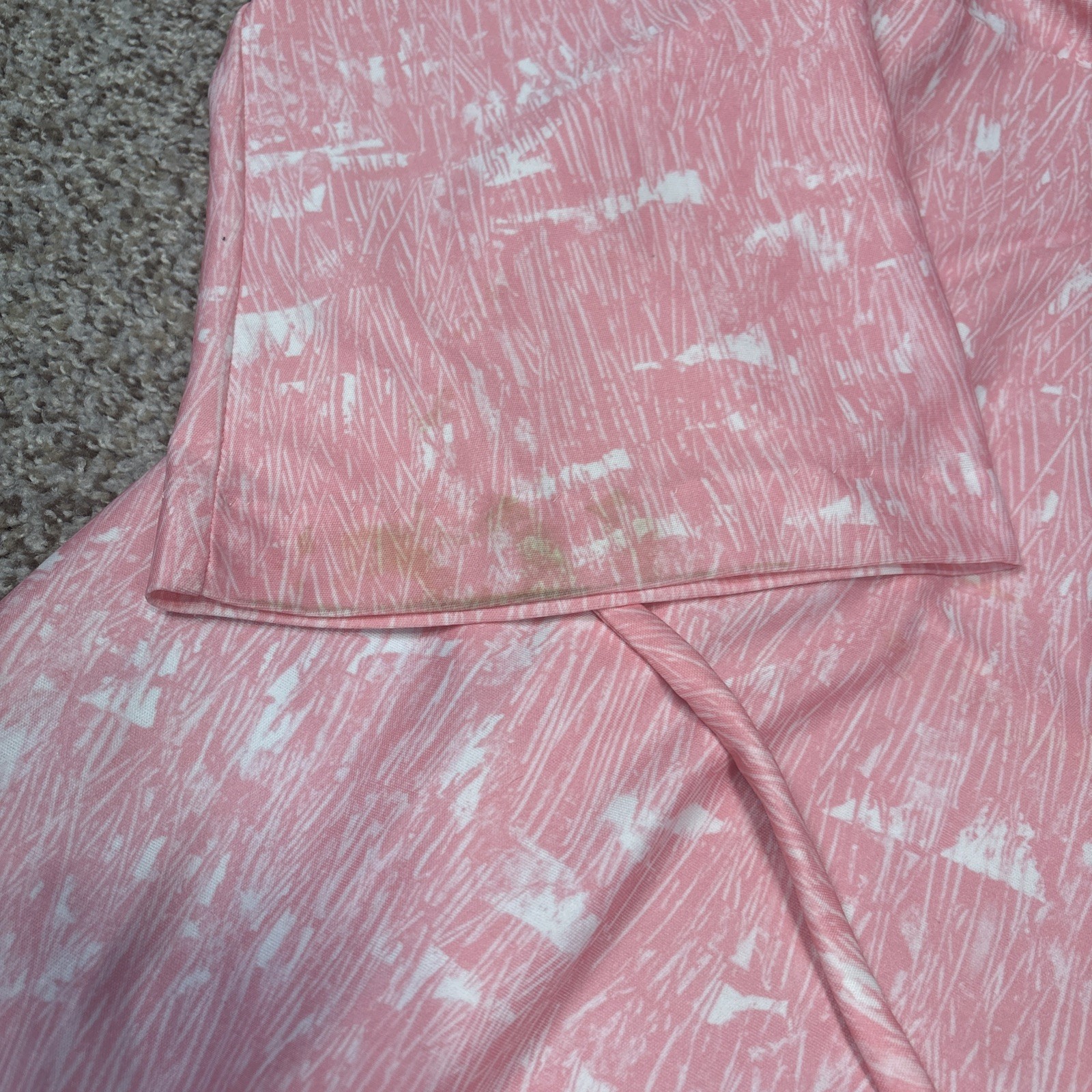 Vintage LOUNGE CRAFT Robe Women’s Pink Full Zip 3/4 Sleeve Size Tag Missing