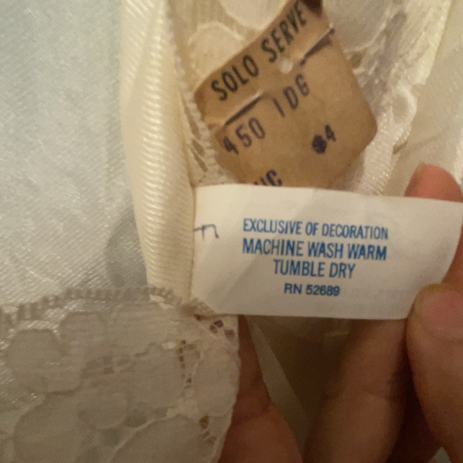 Barri Ivory Nylon Lace Trim Full Slip Regular Size 38 MPN 450