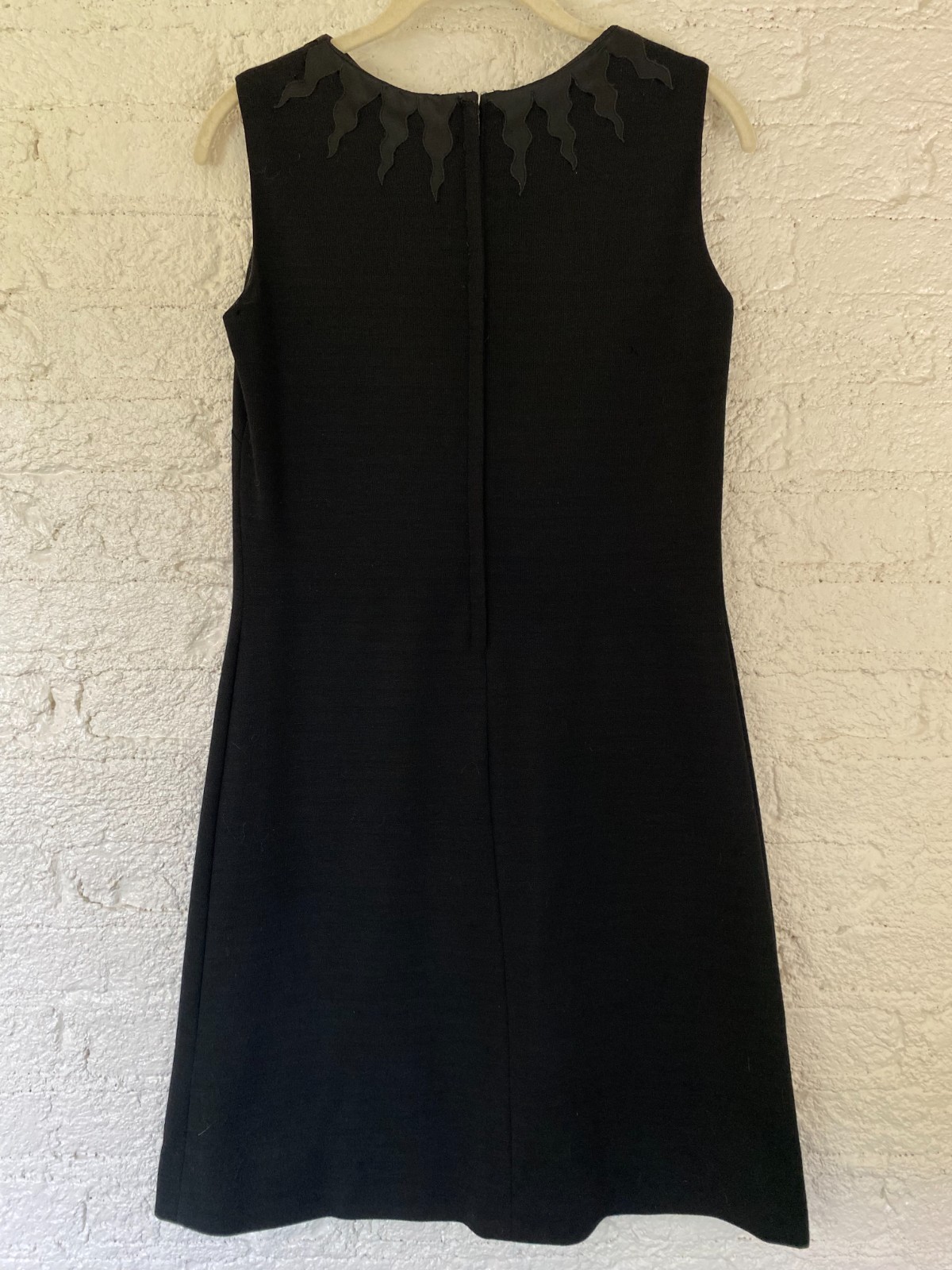 Vintage Maggi Stover „Flame” Little Black Knit Dress Unlined READ For SIZE