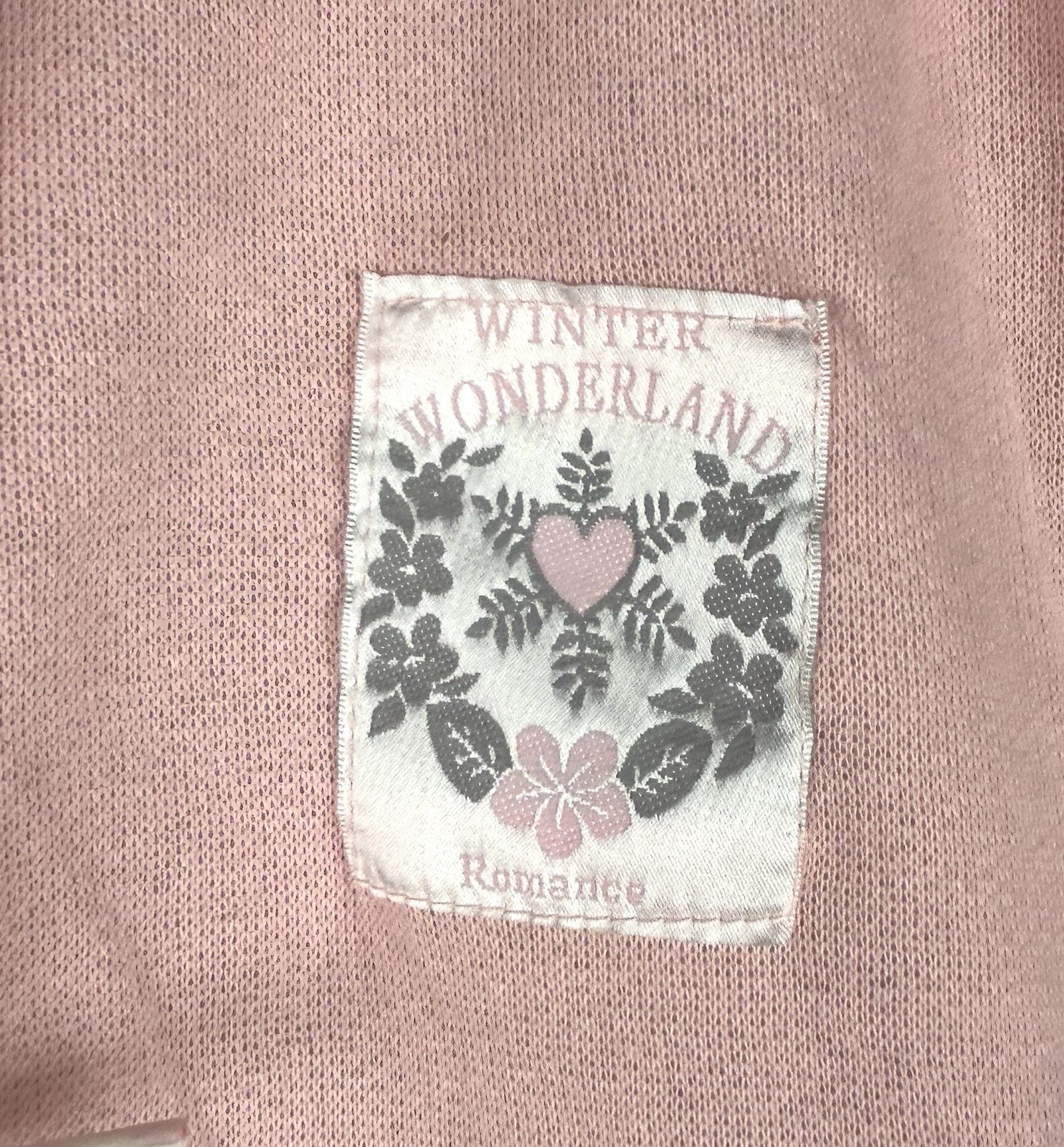 NWT Vintage Choices Gitano Pink Gray Colorblock Hoodie Sweatshirt Womens M