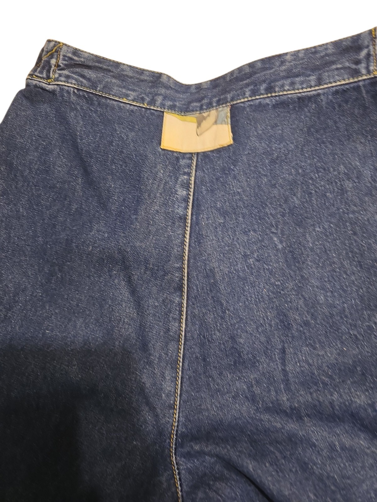Rare VTG 80s Women’s Gasoline Jeans Comic Strip Accented Pockets Snap Sz 11