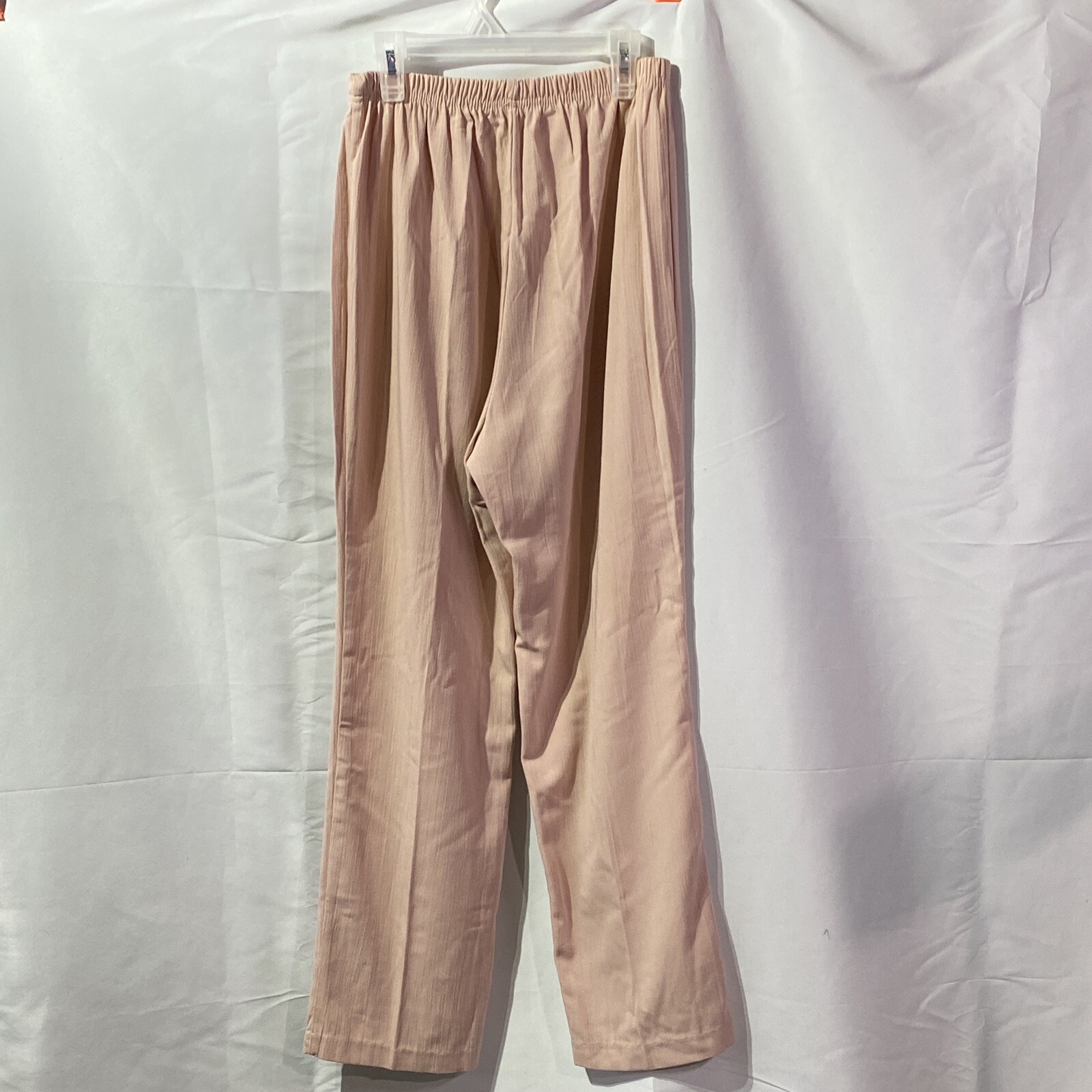 Pale Pink Pants Blouse VTG size 10P Two Twenty Button USA Petite Pantsuit Set