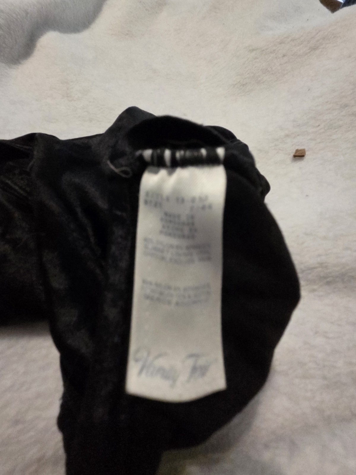 NEW Vintage Silk Shiny Black Vanity Fair Hicut Brief Panty Large 7 Nylon