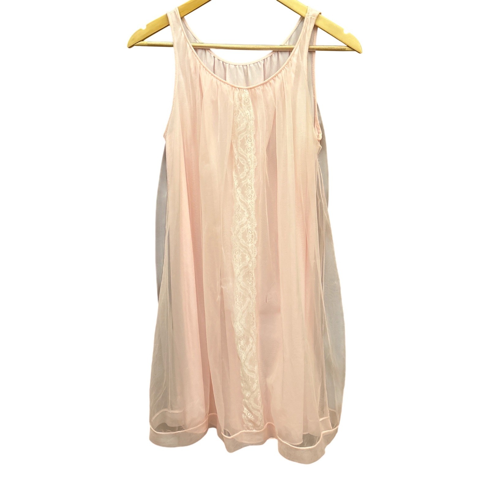 Vintage Delicate Pink Babydoll Nightgown Coquette Balletcore Ethereal Romantic