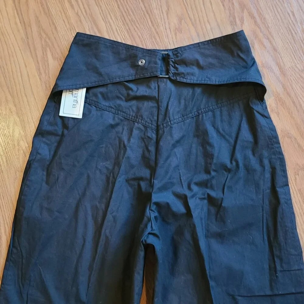 RARE NEW NWT! VINTAGE 80s SAMANTHA SCOTT JAPANESE HIGH RISE BELT-BACK TROUSER 8