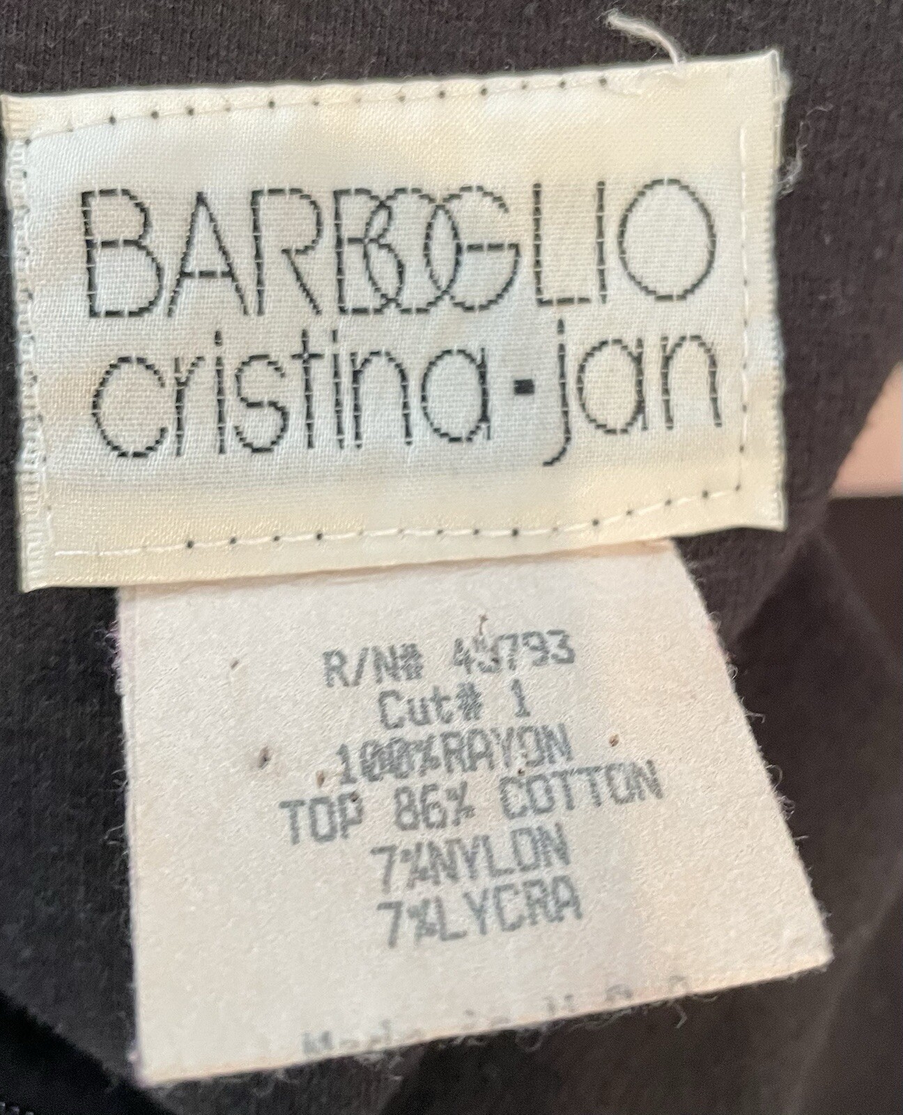 BARBOGLIO Cristina Jan VTG Dress Maxi Layered SZ 6 ( Heavy Wear Flaws