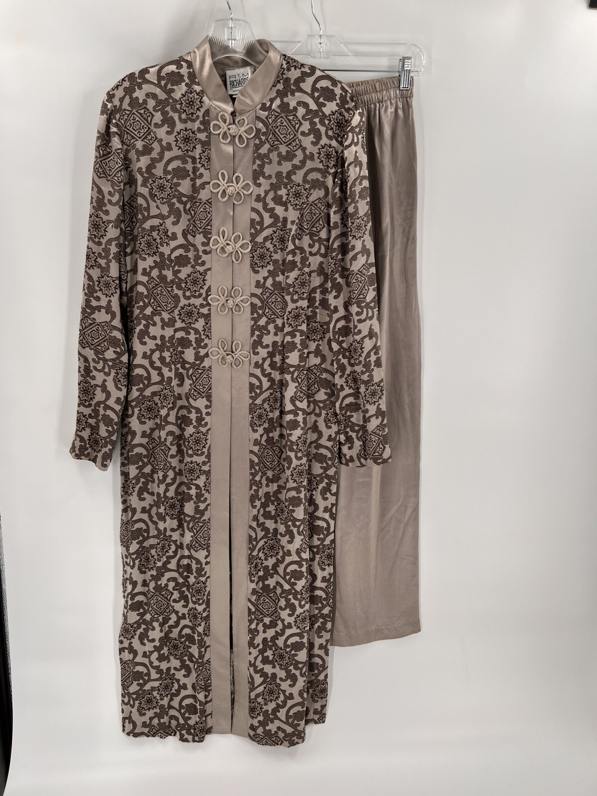 R&M Richards By Karen Kwong Size 8 2 Pc Asian Inspired Evening Suit Vintage