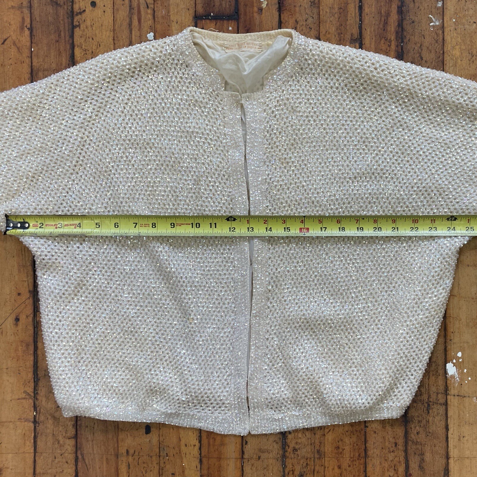 Vintage 50’s -60’s Sequined Cropped Sparkly Cocktail Jacket Taylor Eras Tour