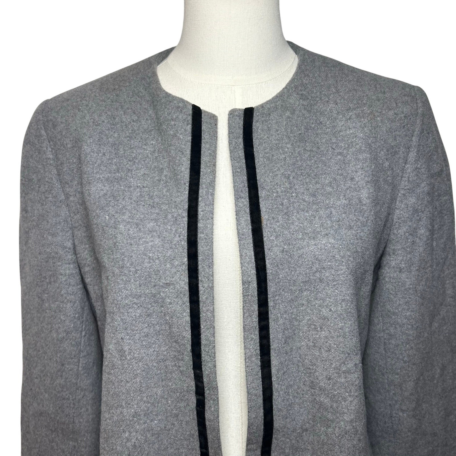 VTG 90s Y2K Harve Benard Wool Cashmere Blazer Jacket M Grunge Minimalist Preppy