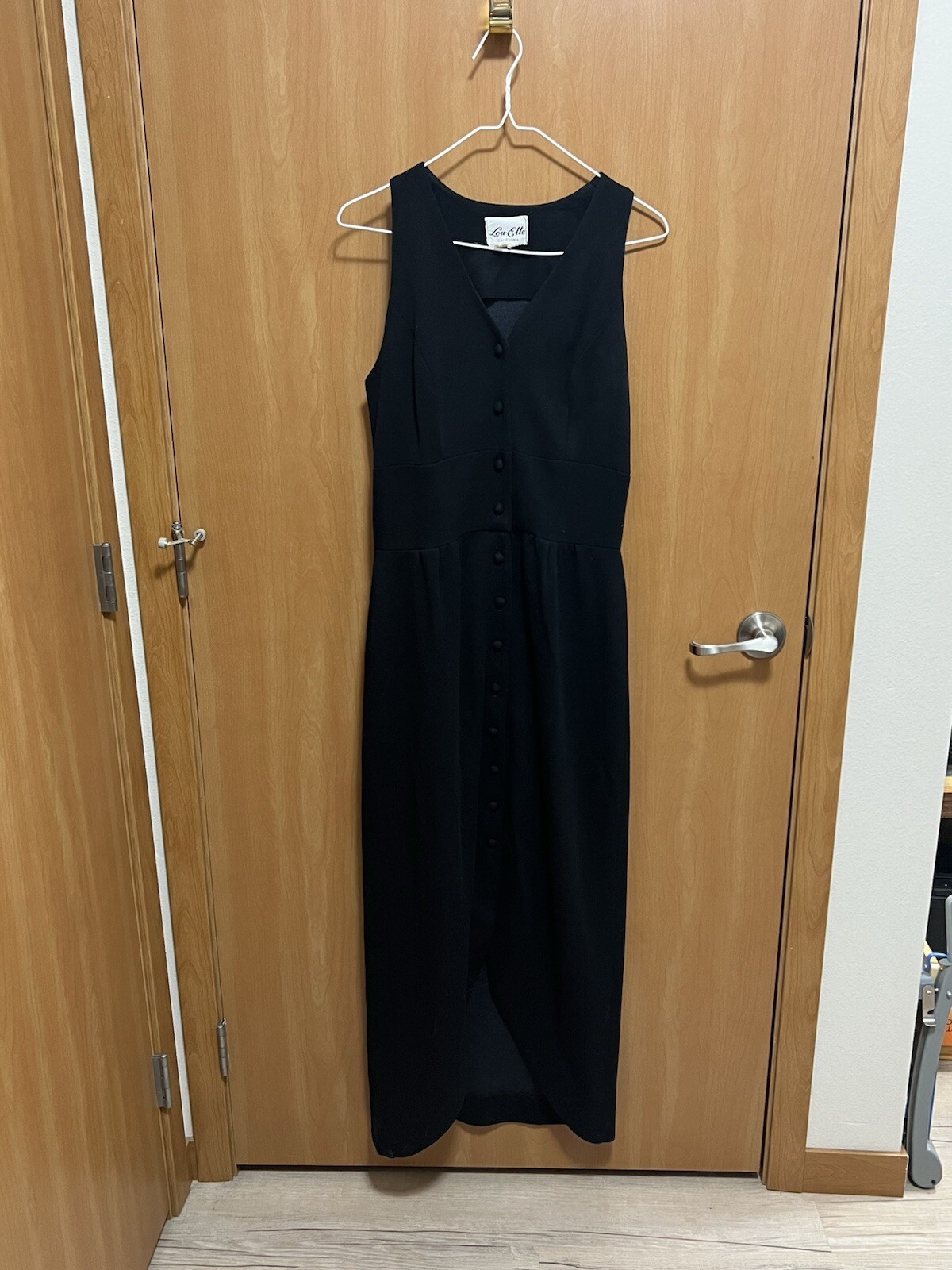 Vintage Black Lou-Ette California Maxi Dress
