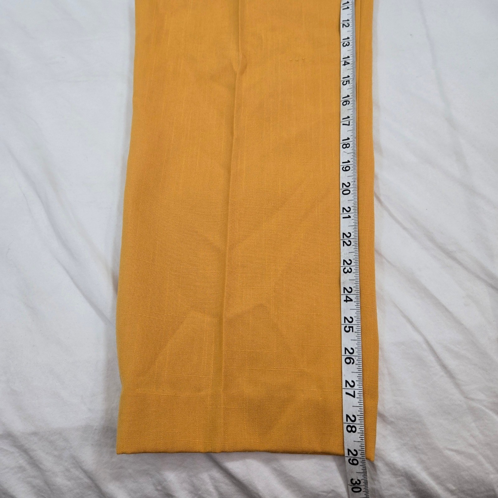 VTG Haggar Trousers Pants 10 (Tag VTG 14) Yellow Pleated High Waist Made In USA