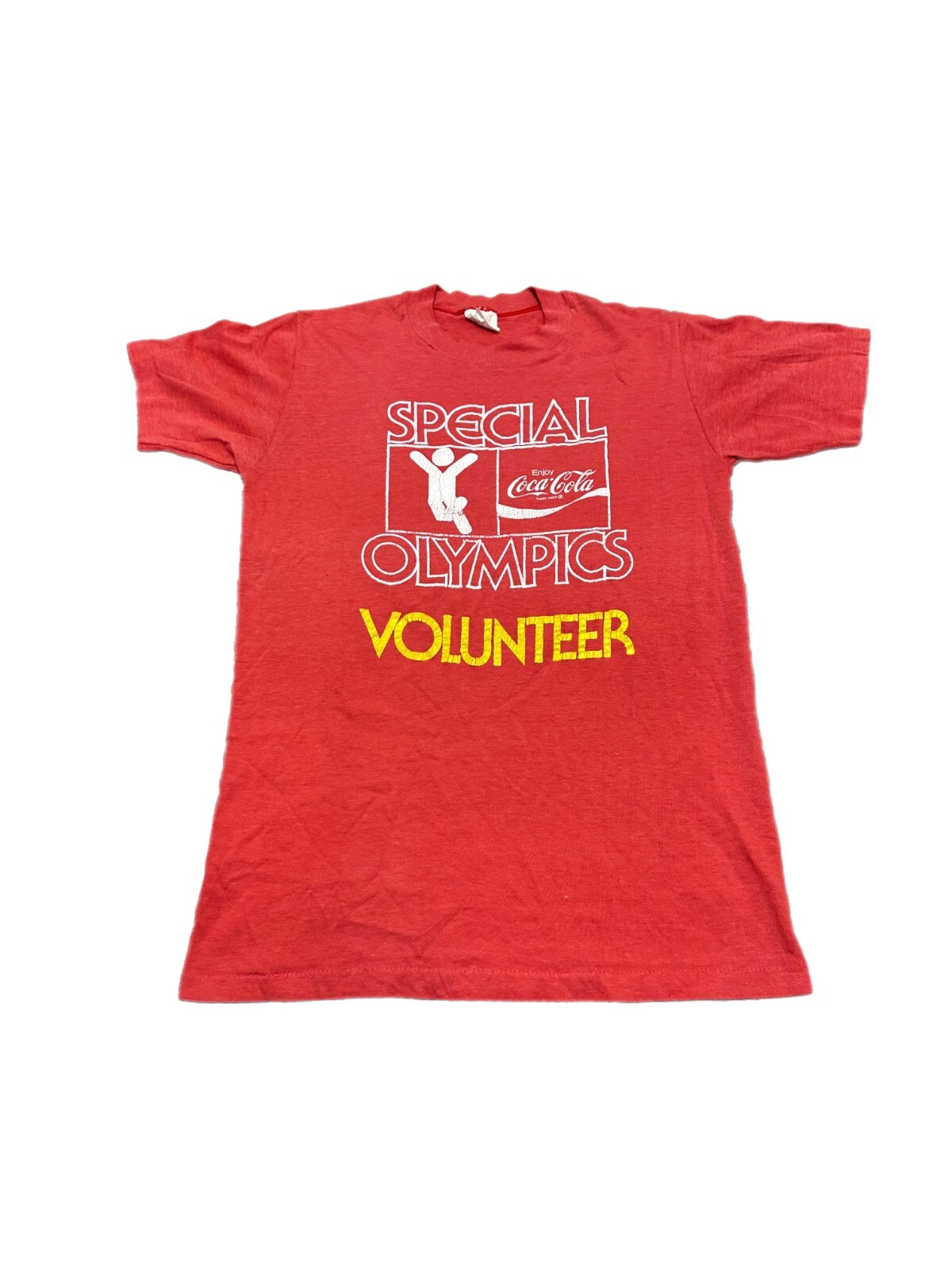 Vintage Special Olympics Volunteer T Shirt Small 80s Sports